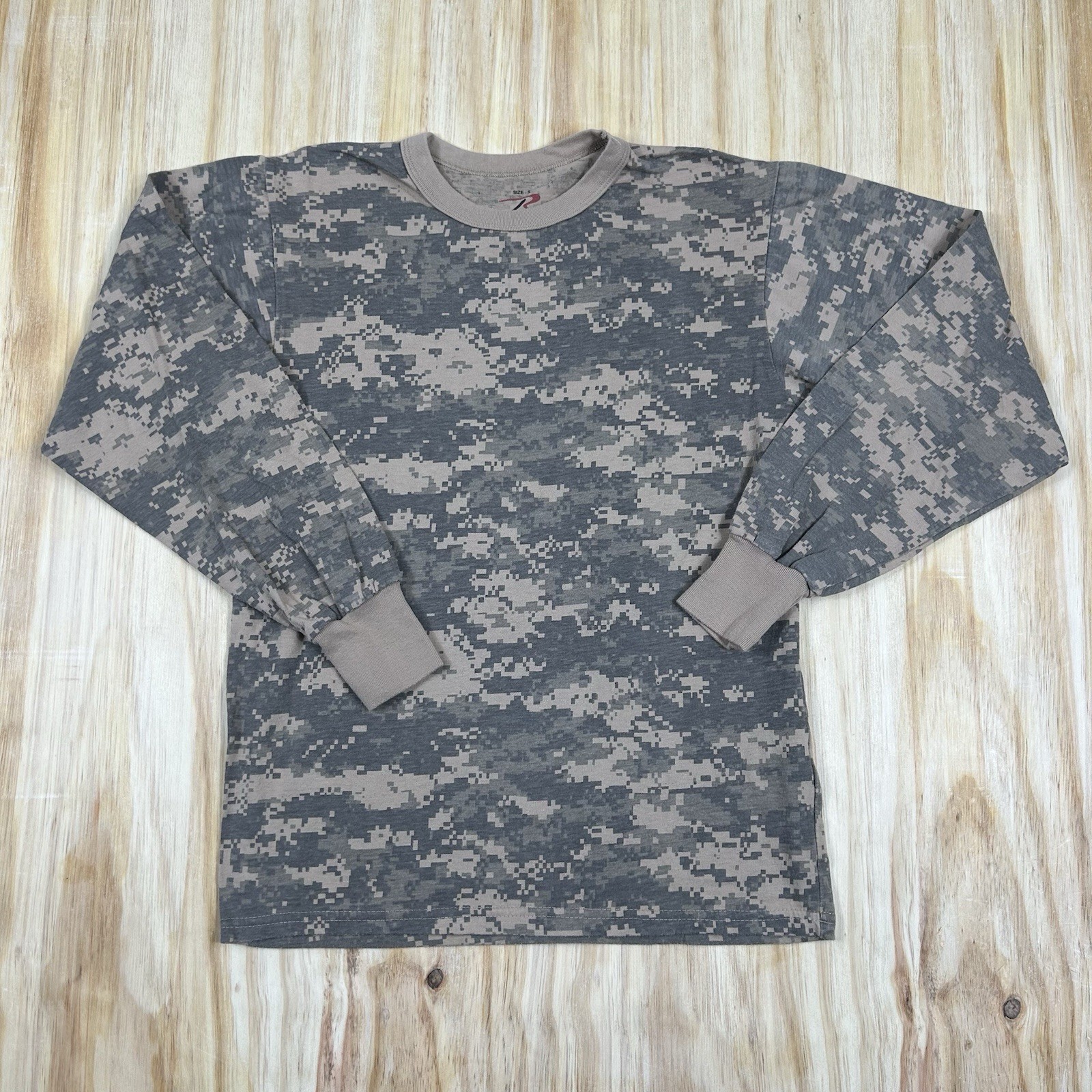 Rothco Digital Camo Shirt Mens Small Long Sleeve Military Shirt