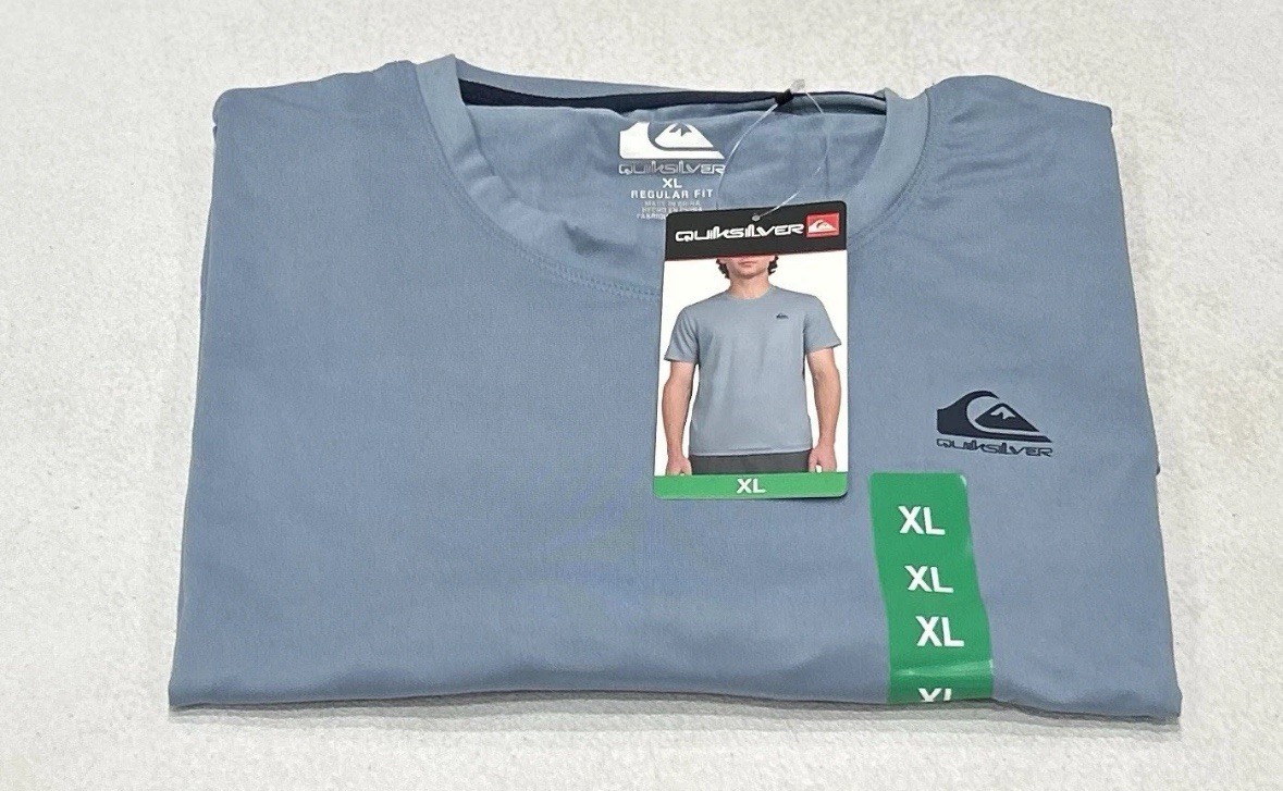 Quiksilver Men’s Active T-Shirt Blue, White or Black