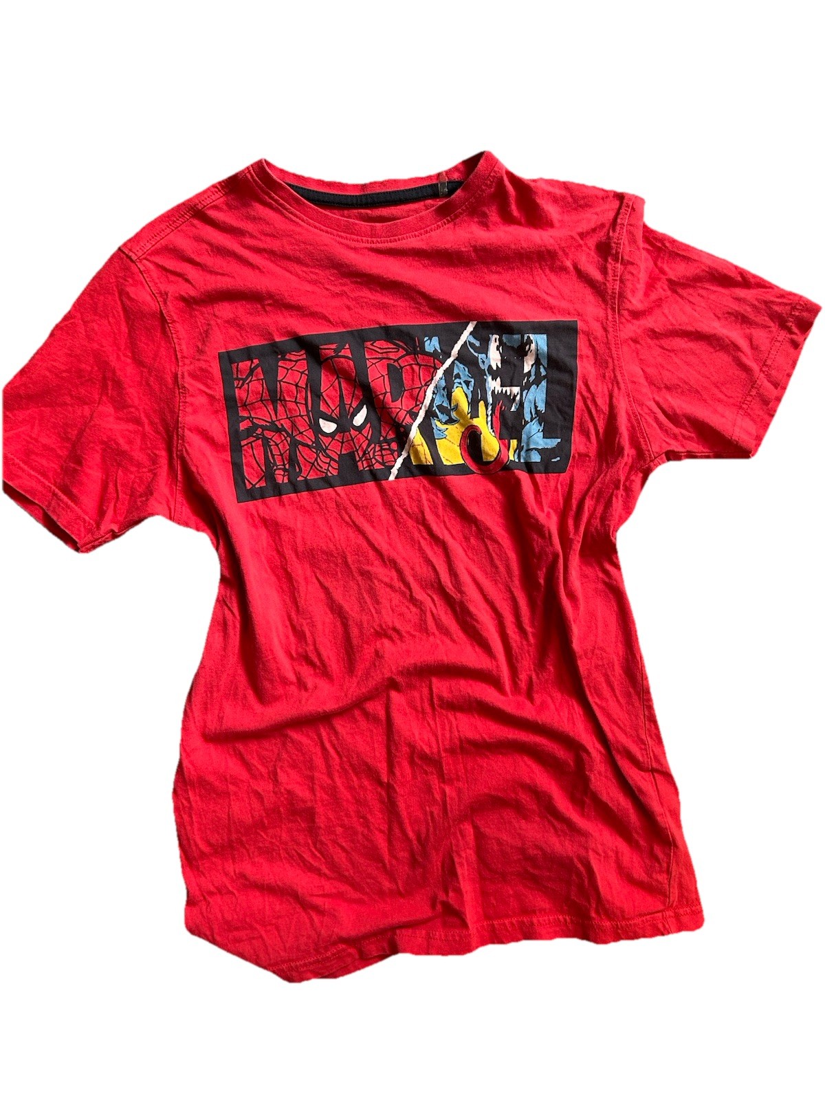 Marvel Spider Man Graphic T Shirt Red Small Superhero Tee Short Sleeve Woman’s