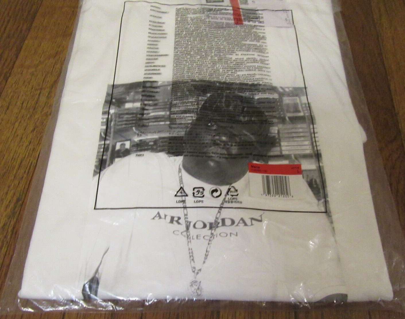 Supreme Jordan Biggie S/S Top Size Large White FW24 Supreme New York 2024 New
