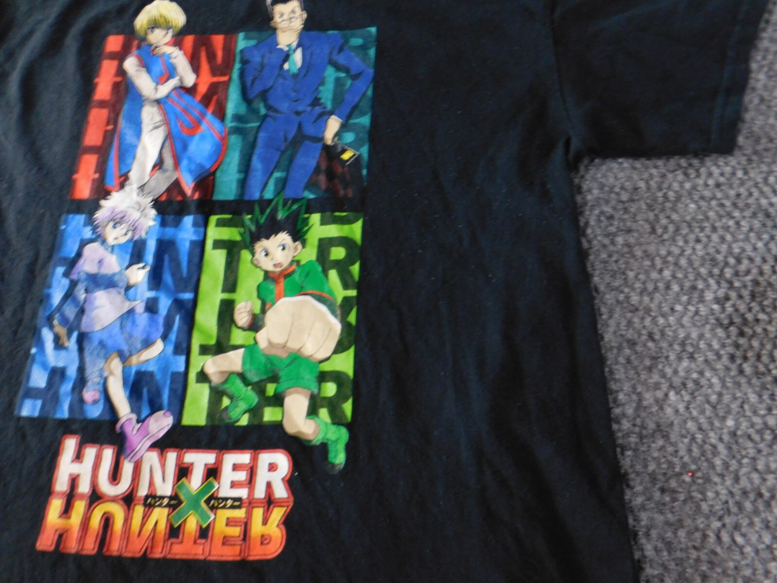 Hunter Hunter Mens Shirt Medium black anime graphic