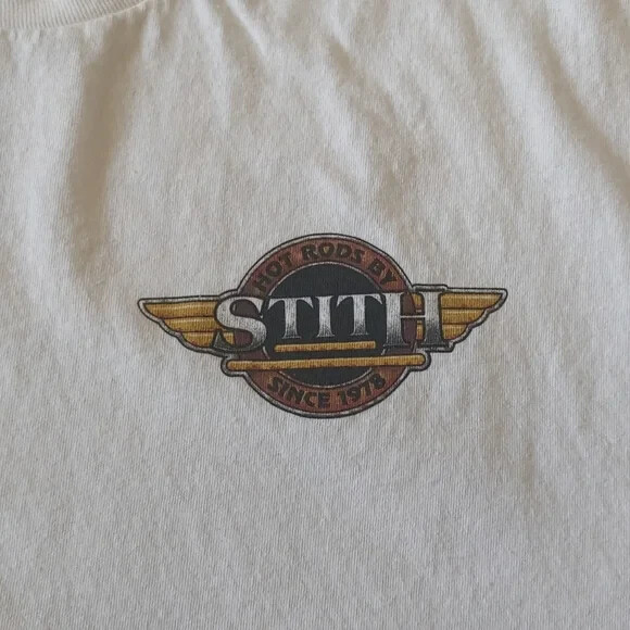 Stith Hot Rods Graphic T-Shirt White Size XL
