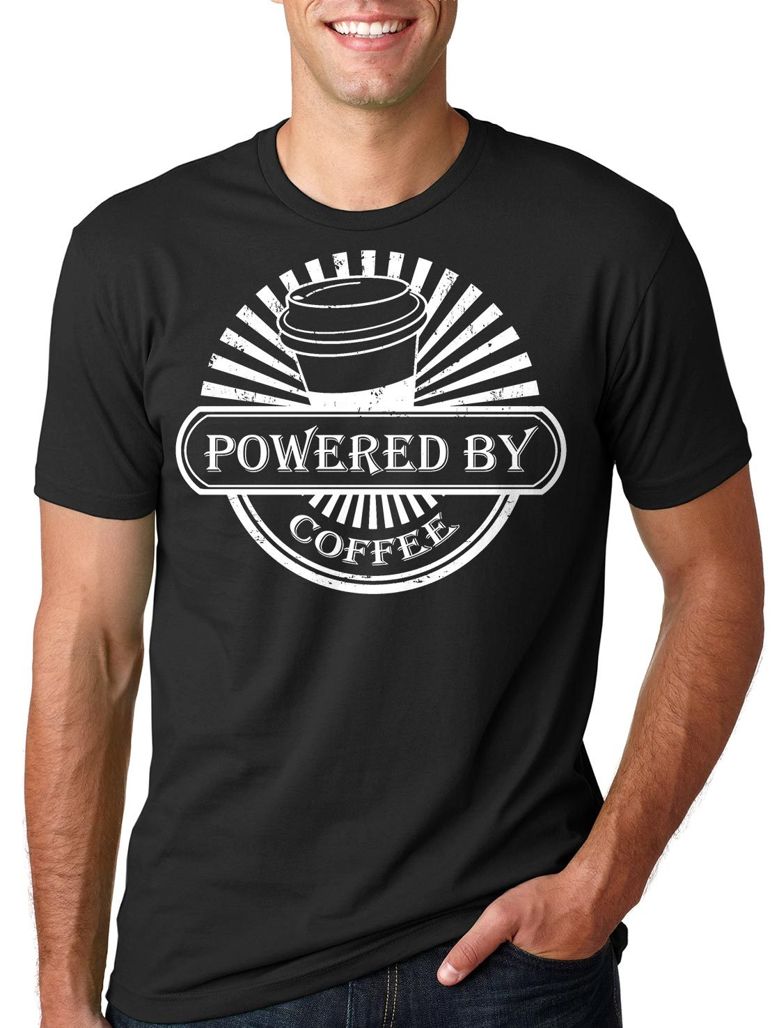 Powered by Coffee T-shirt Coffee lover Coffee Tee Shirt