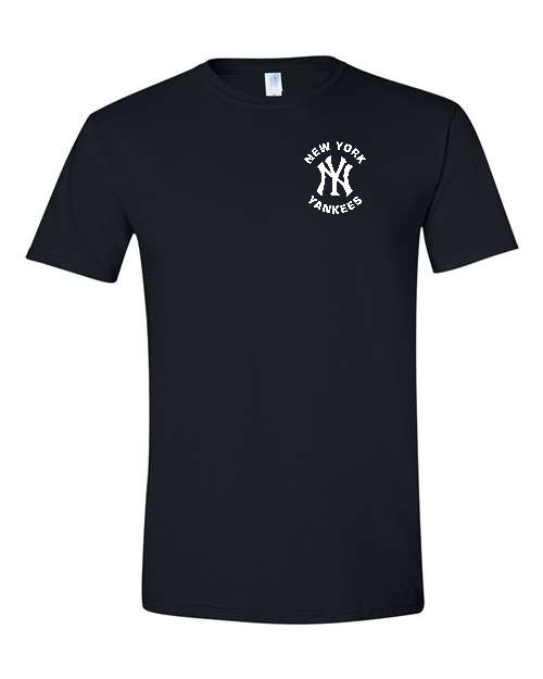 NY Yankees Left Chest Graphic Logo, TEES, New York Baseball Unisex. All Sizes!!