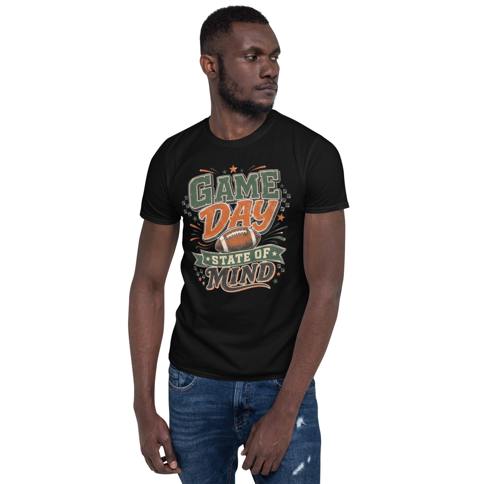 Game Day State of Mind Football Graphic T-Shirt