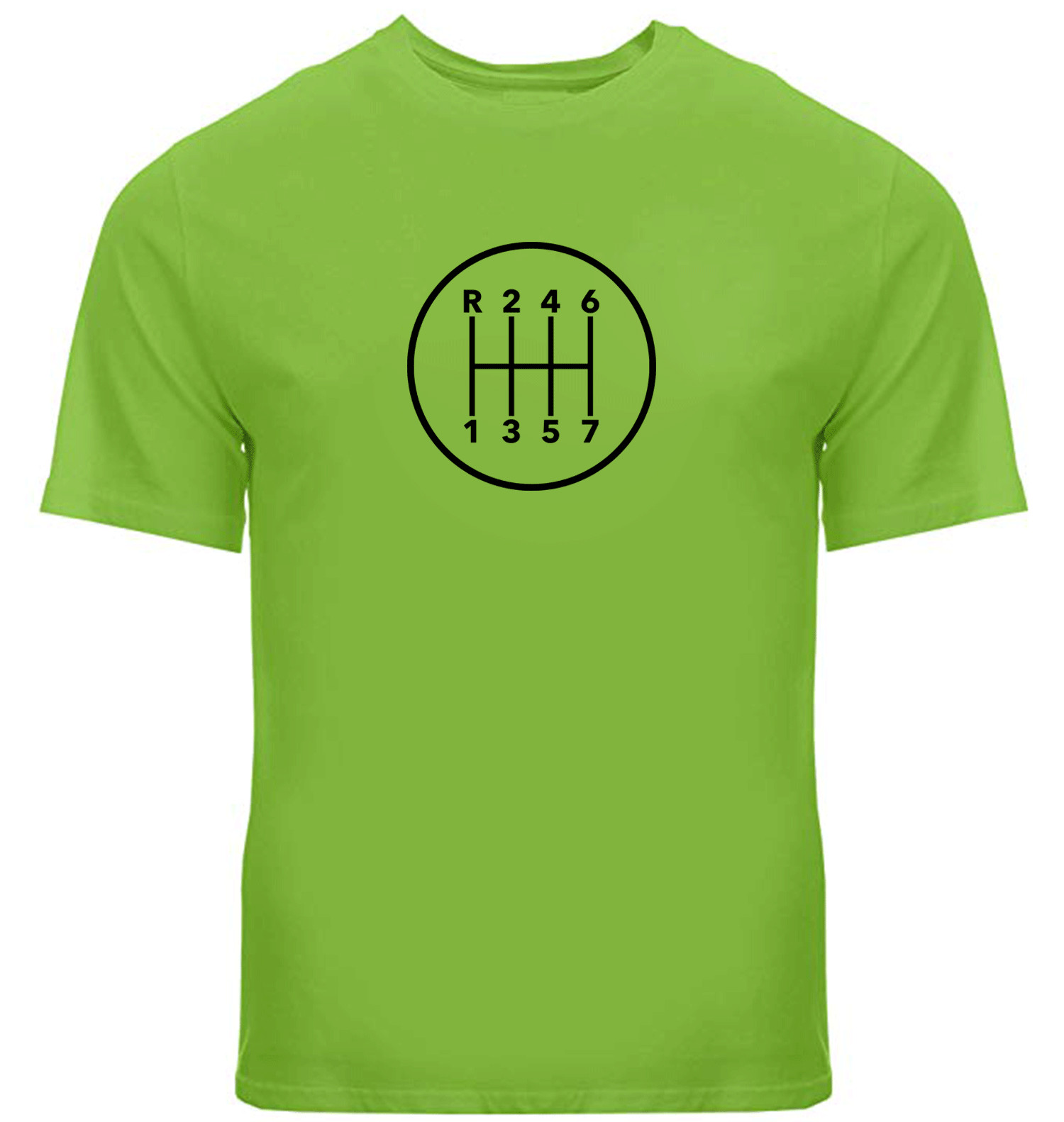 Manual Transmission Gears Shift Pattern 7 Speed Stick Shirts Manual Gear T-Shirt