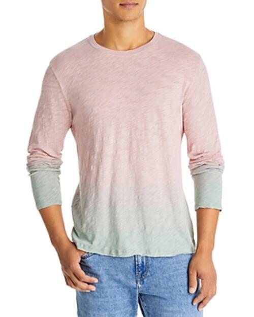 Atm Anthony Thomas Melillo Distressed Ombre Crewneck Shirt Multi Size M 0108