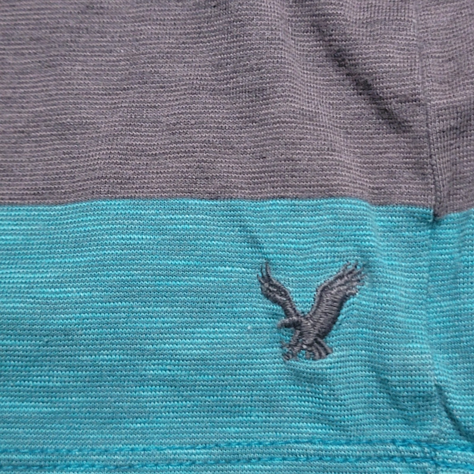 Vintage Y2K American Eagle Outfitters Mens Pocket T Shirt Size XL Teal/Grey