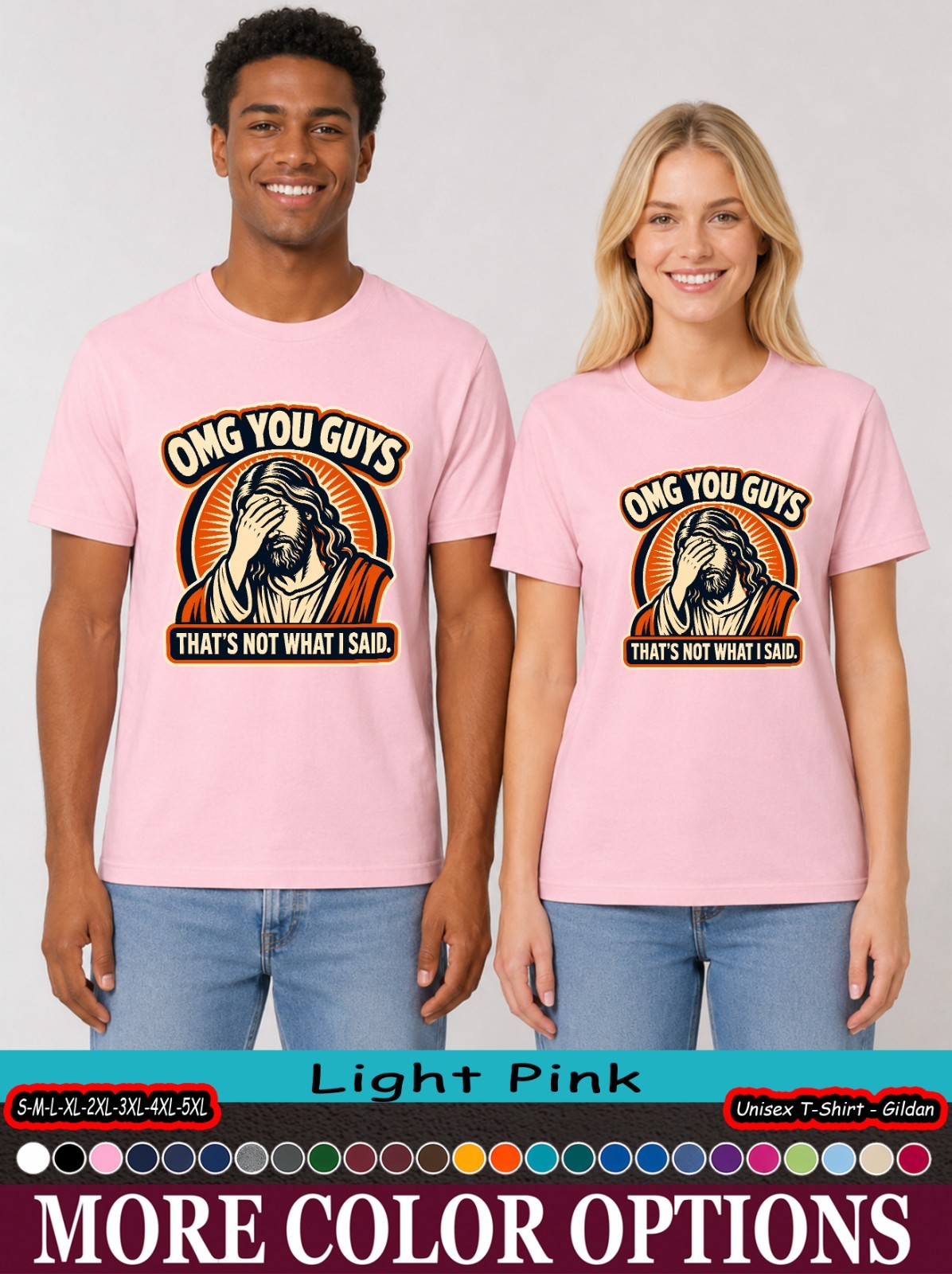Jesus Facepalm Shirt, OMG You Guys Funny Christian Meme Tee