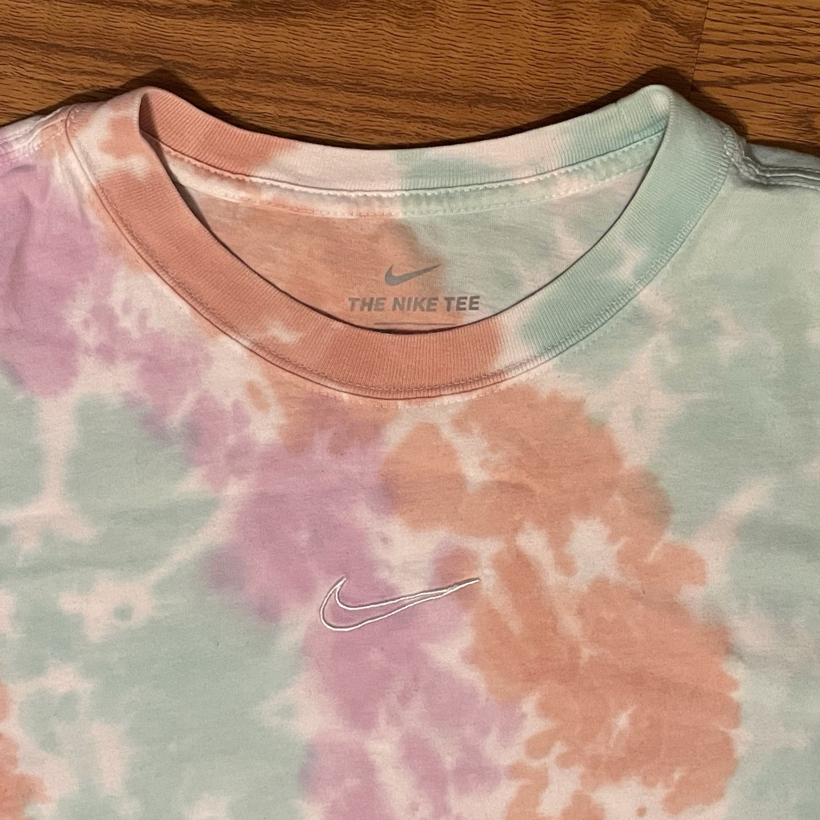 Nike Tie Dye T-Shirt — Large — “The Nike Tee” — Swoosh on Chest