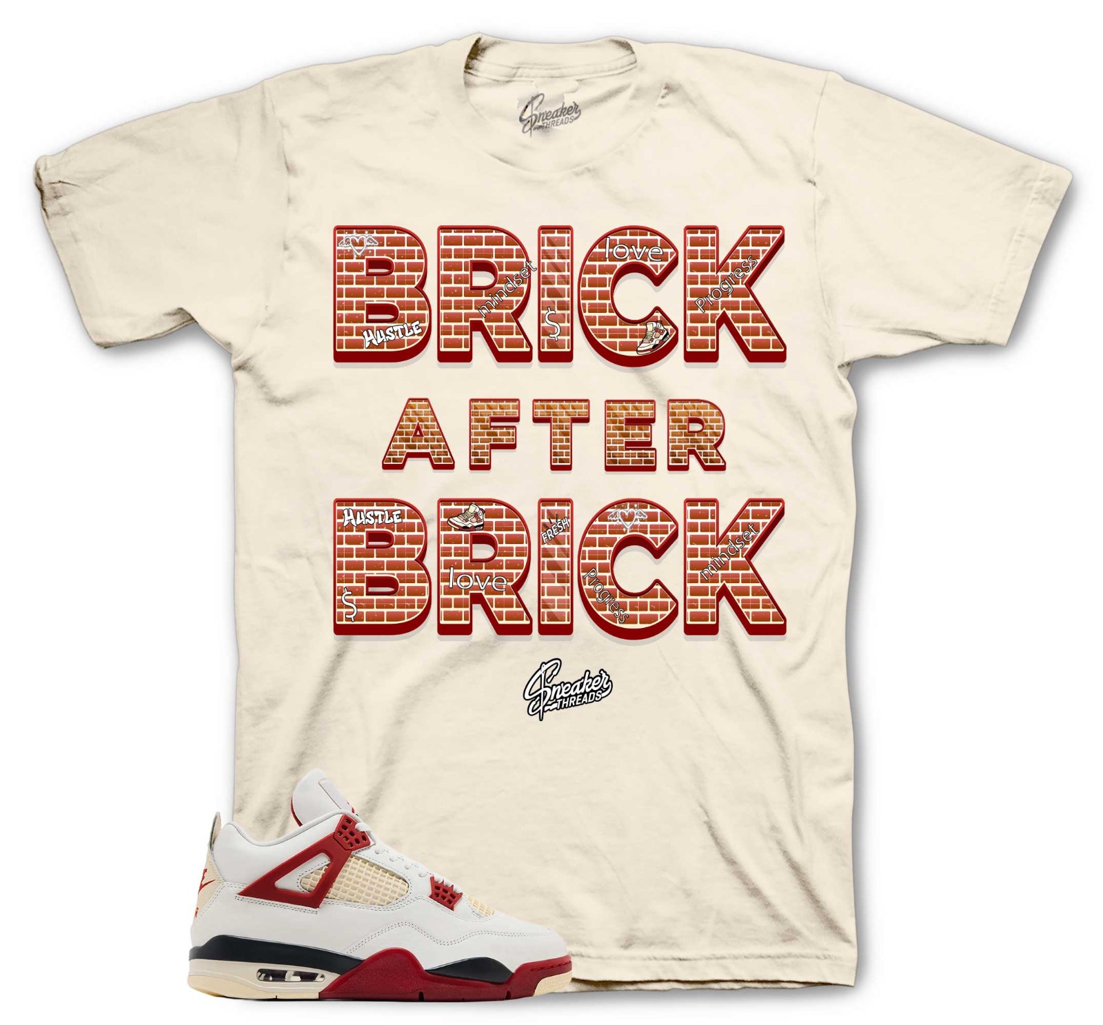 SAIL Shirt To Match Jordan 4 Brick After Brick Sneakers – Wall Tees