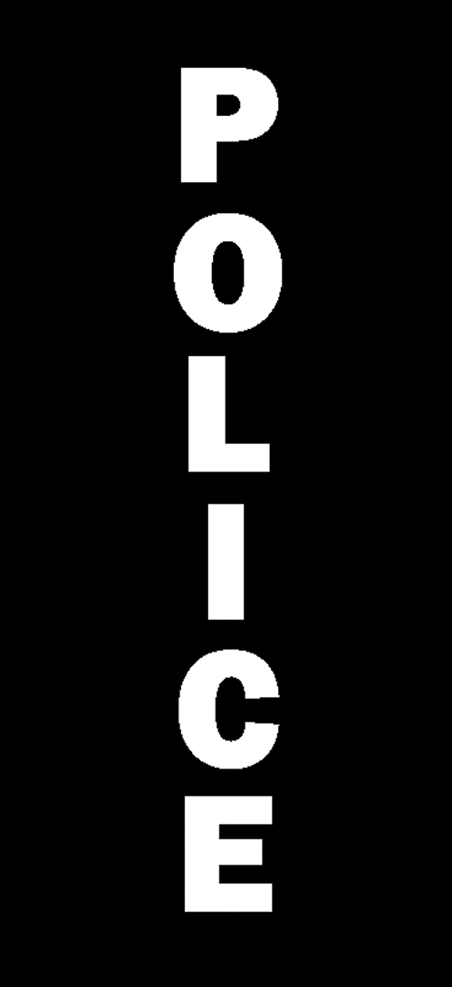 Police, Long Sleeve T-Shirt, Business, Professional, Safety 100% Cotton, Black