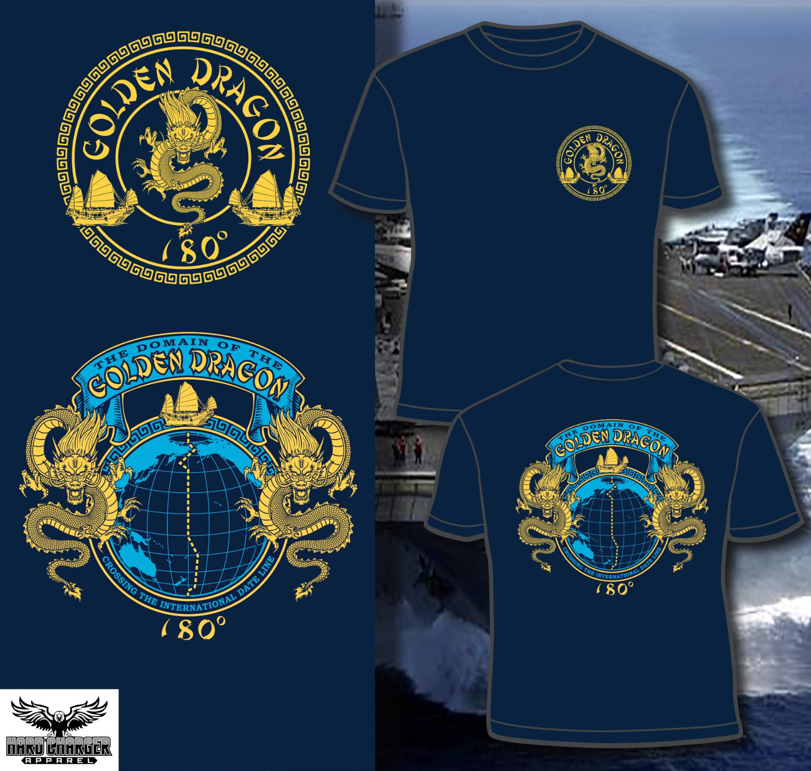 Domain of the Golden Dragon Crossing the International Dateline 180 T-shirt