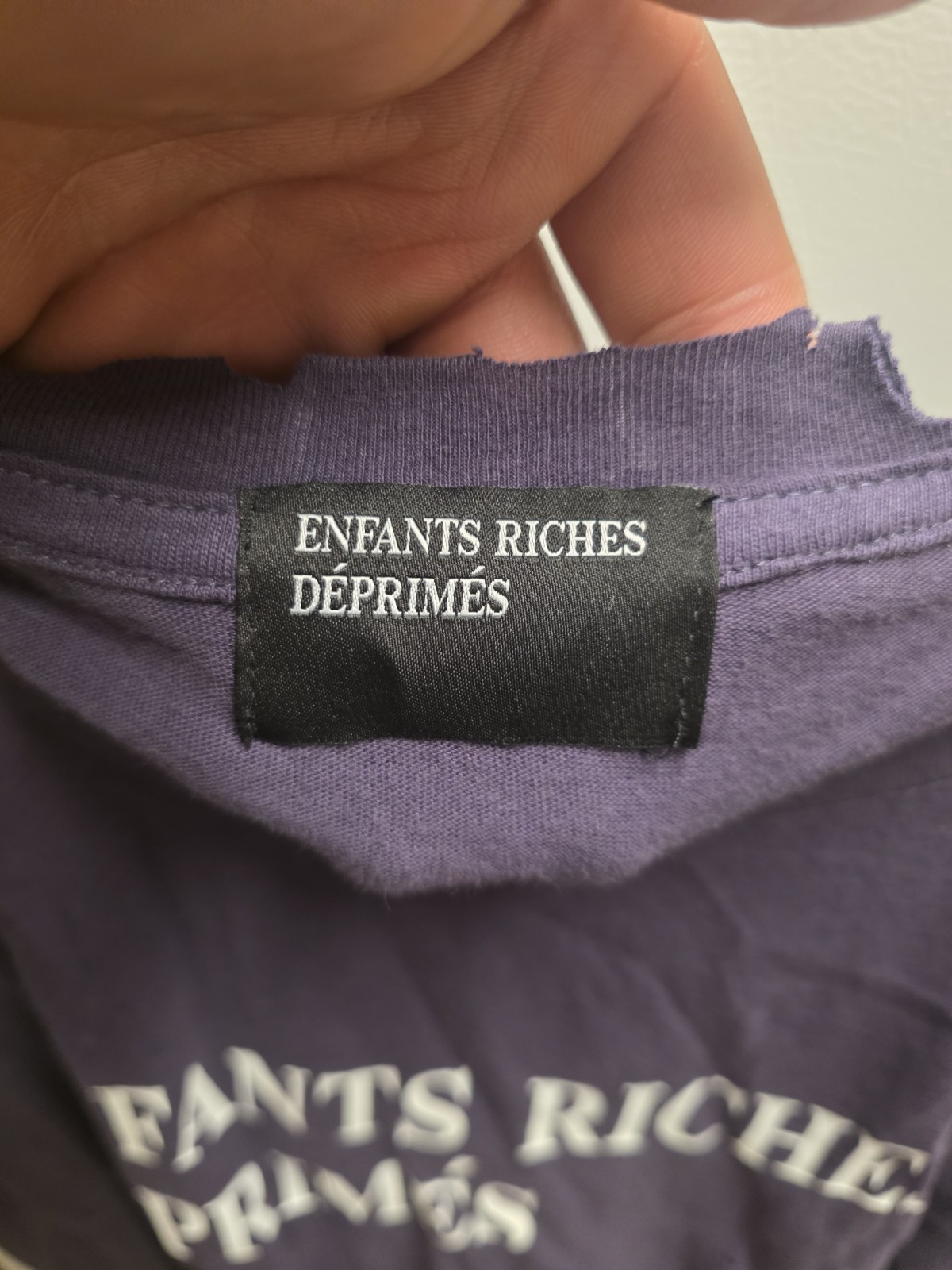 ERD enfants Riches Deprimes ‘Nightshade TAG RIPPED PREVIOUS OWNER SIZE L