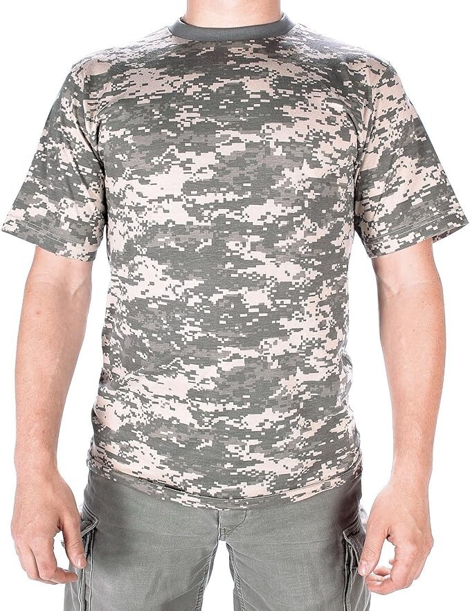Mil-Tec 100% Cotton ACU Short Sleeve Retro Camouflage T-Shirt Size S – 3XL