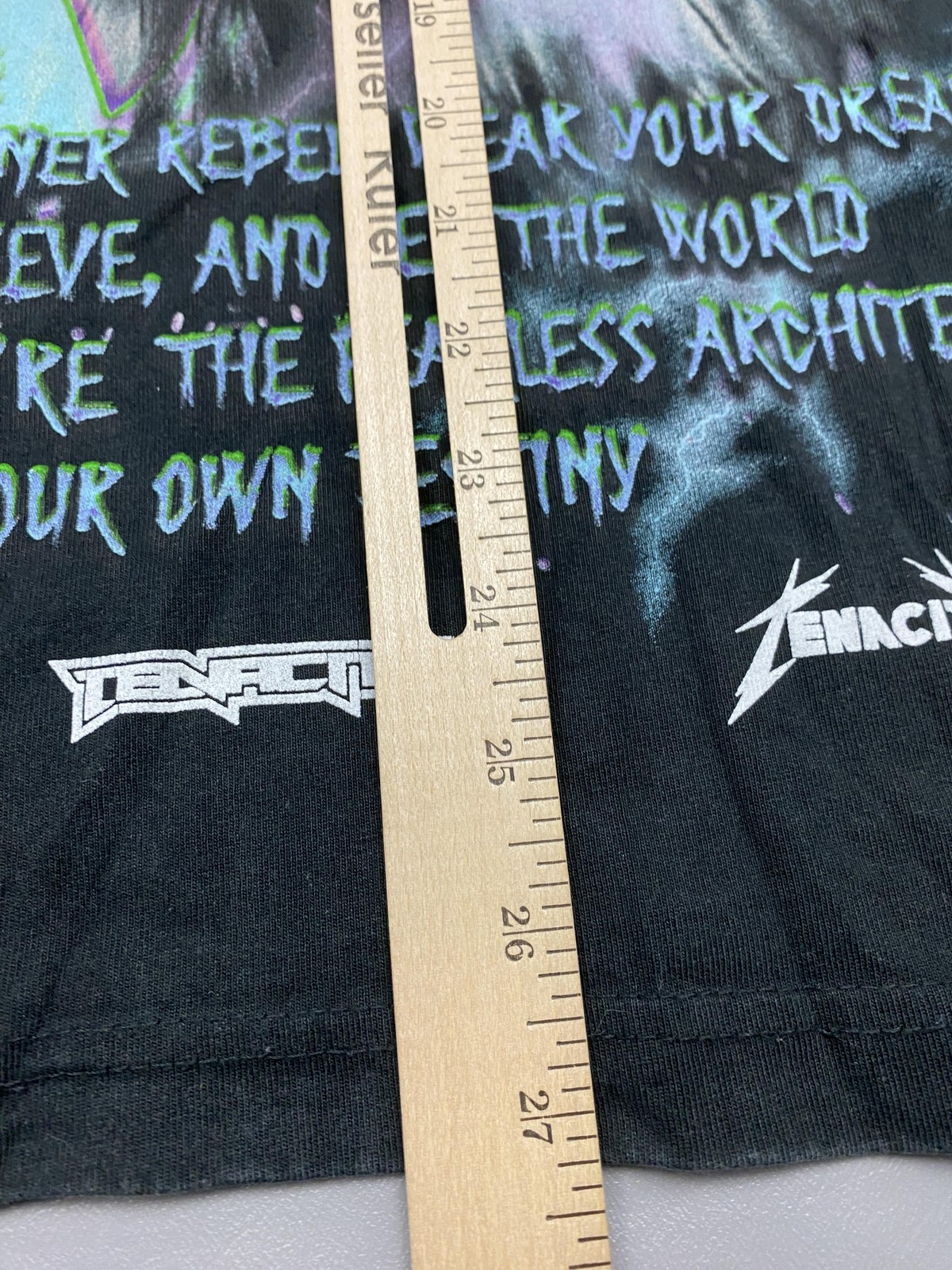 Tenaciti Shirt Mens Small Black Eagle Lightning Graphic Tee Motivational Tagless