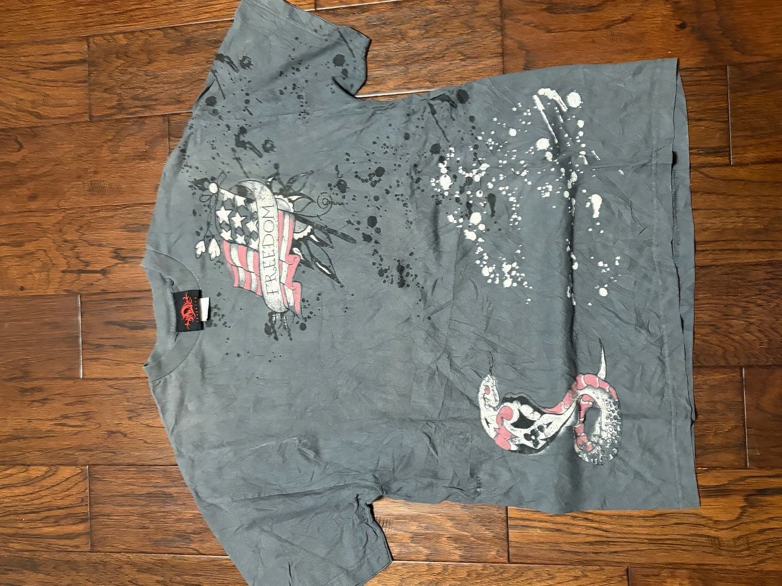 D.O.E Clothing Vintage Freedom Snake Graphic T-Shirt