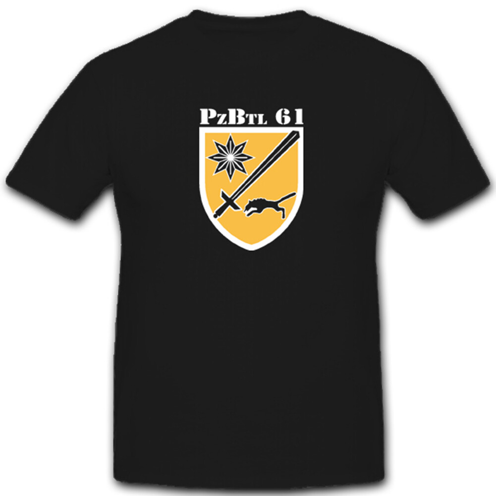 PzBtl 61 tank battalion Bundeswehr BW coat of arms badge emblem-T shirt #4853