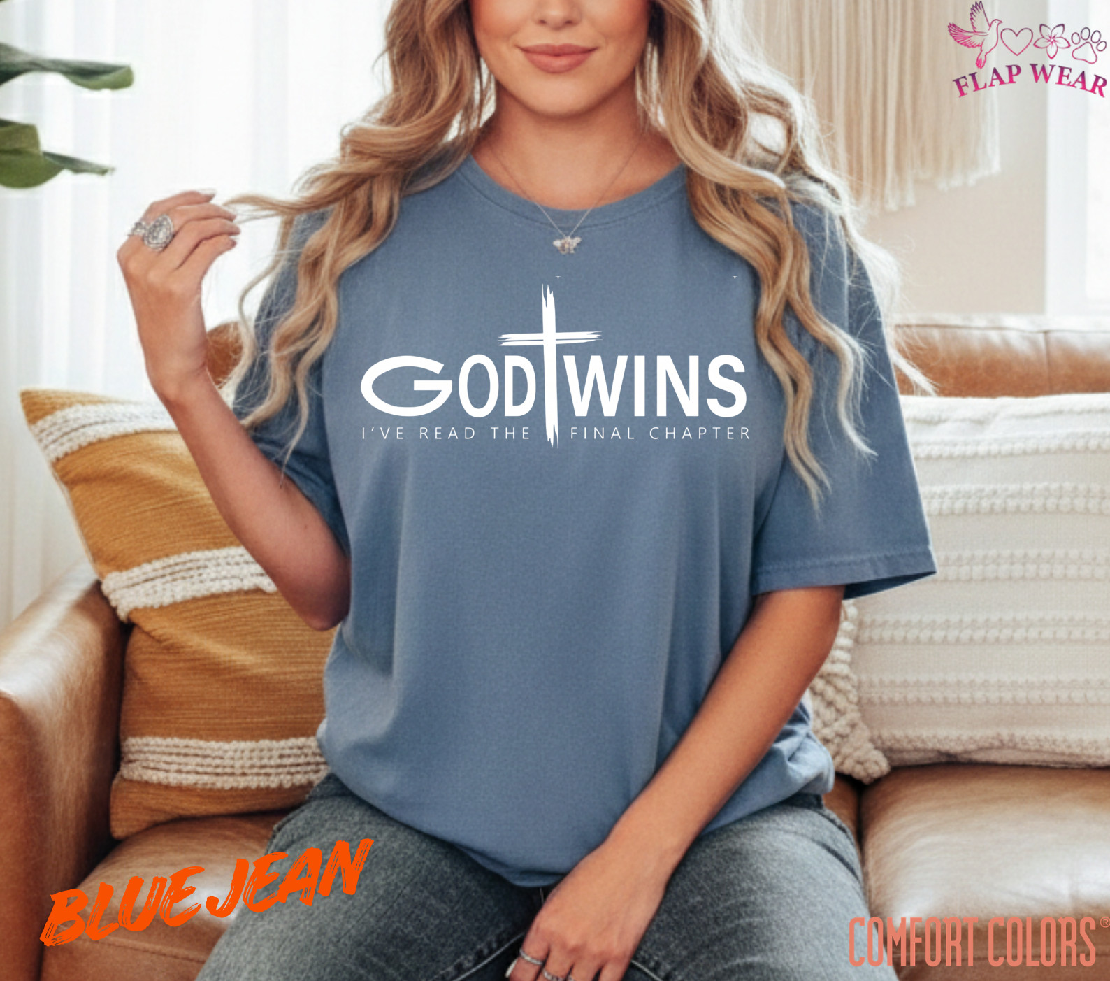 Unisex God Wins T-Shirt, Men T shirt,Women T shirt Gift Christian Cross Bible G