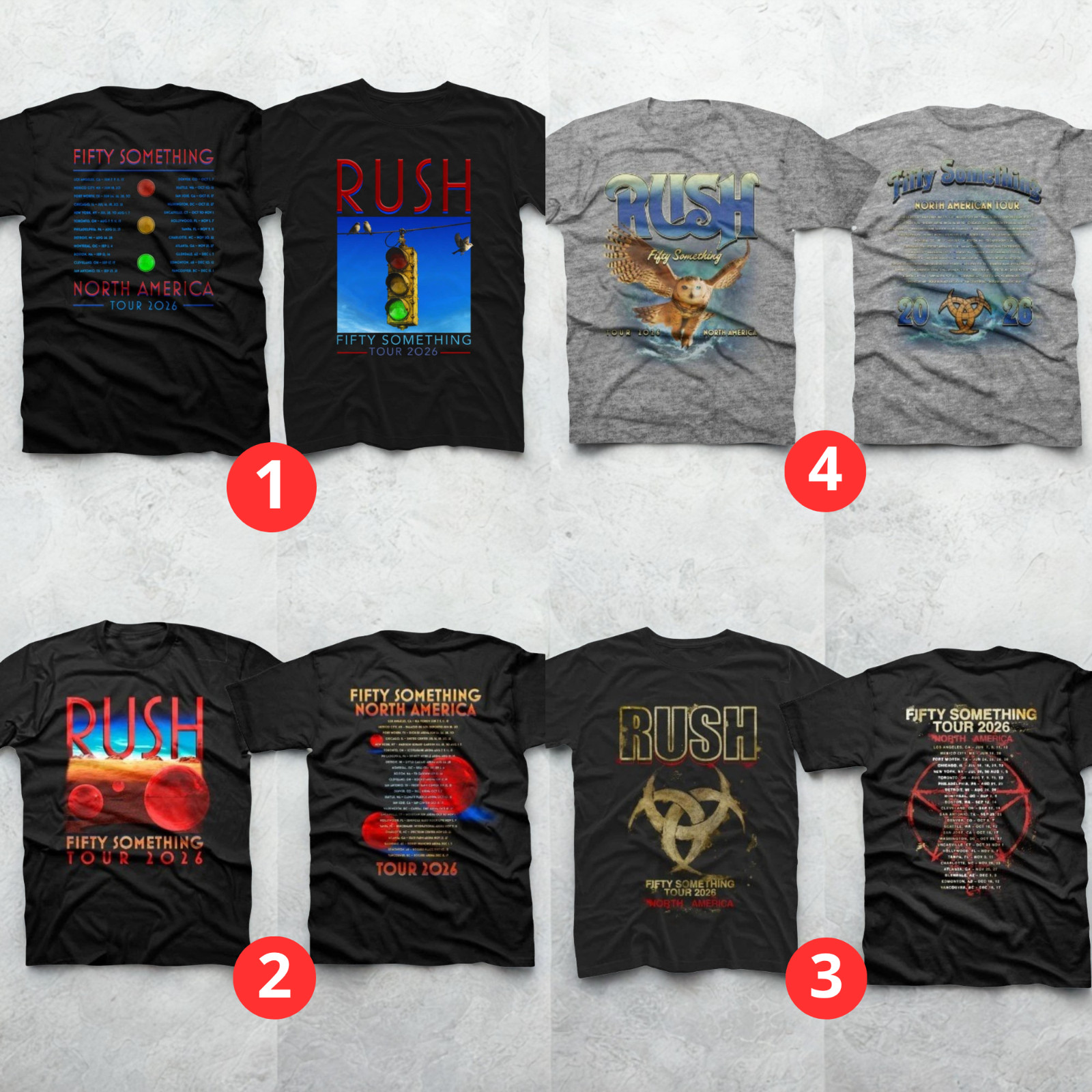 RUSH Fifty Something Tour 2026 Shirt, North America Concert Tee Gift , Reprint