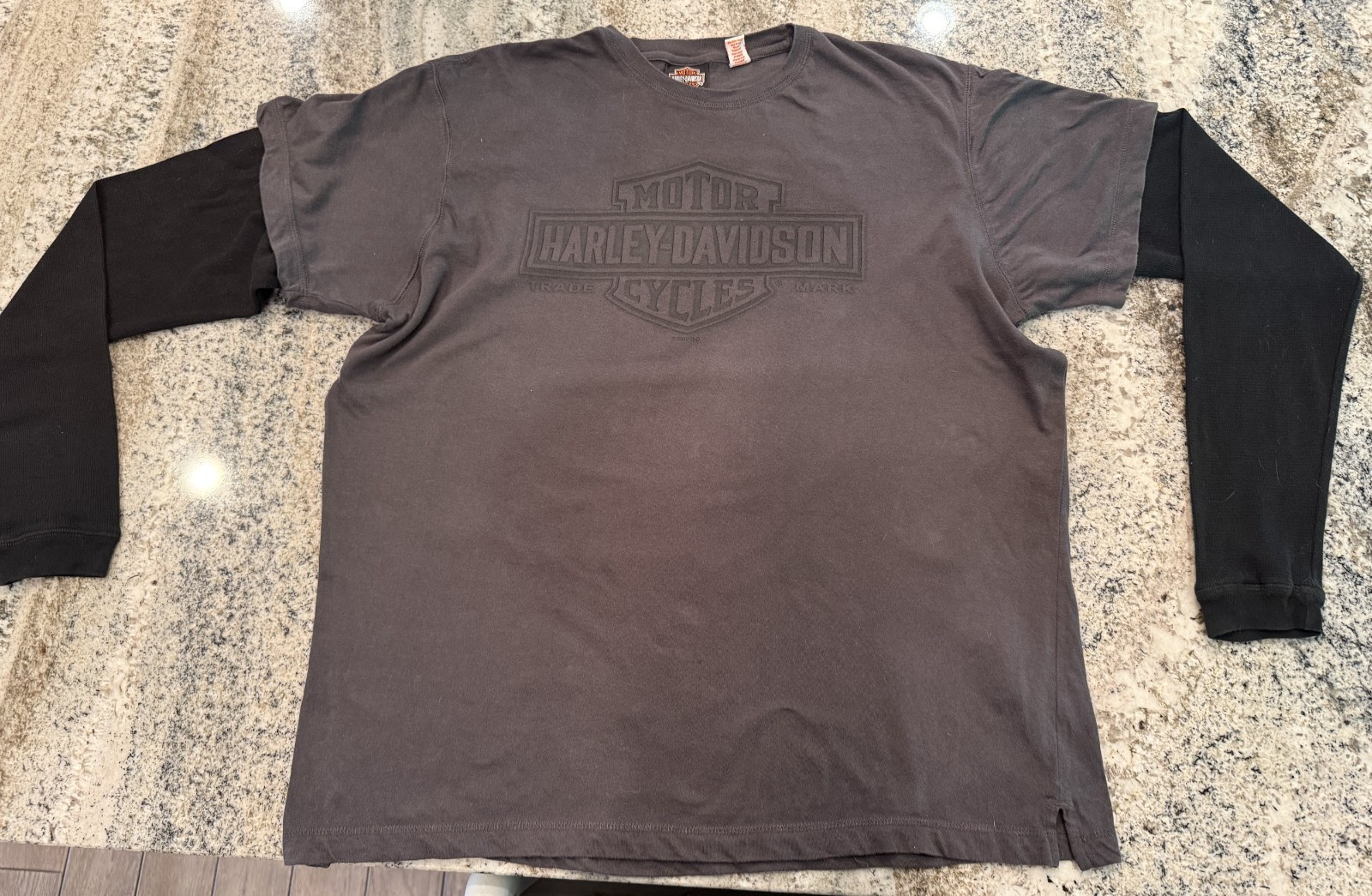 HARLEY DAVIDSON Vintage Tee Shirt JACKSON HOLE WYOMING Long Sleeve X-Large NICE!