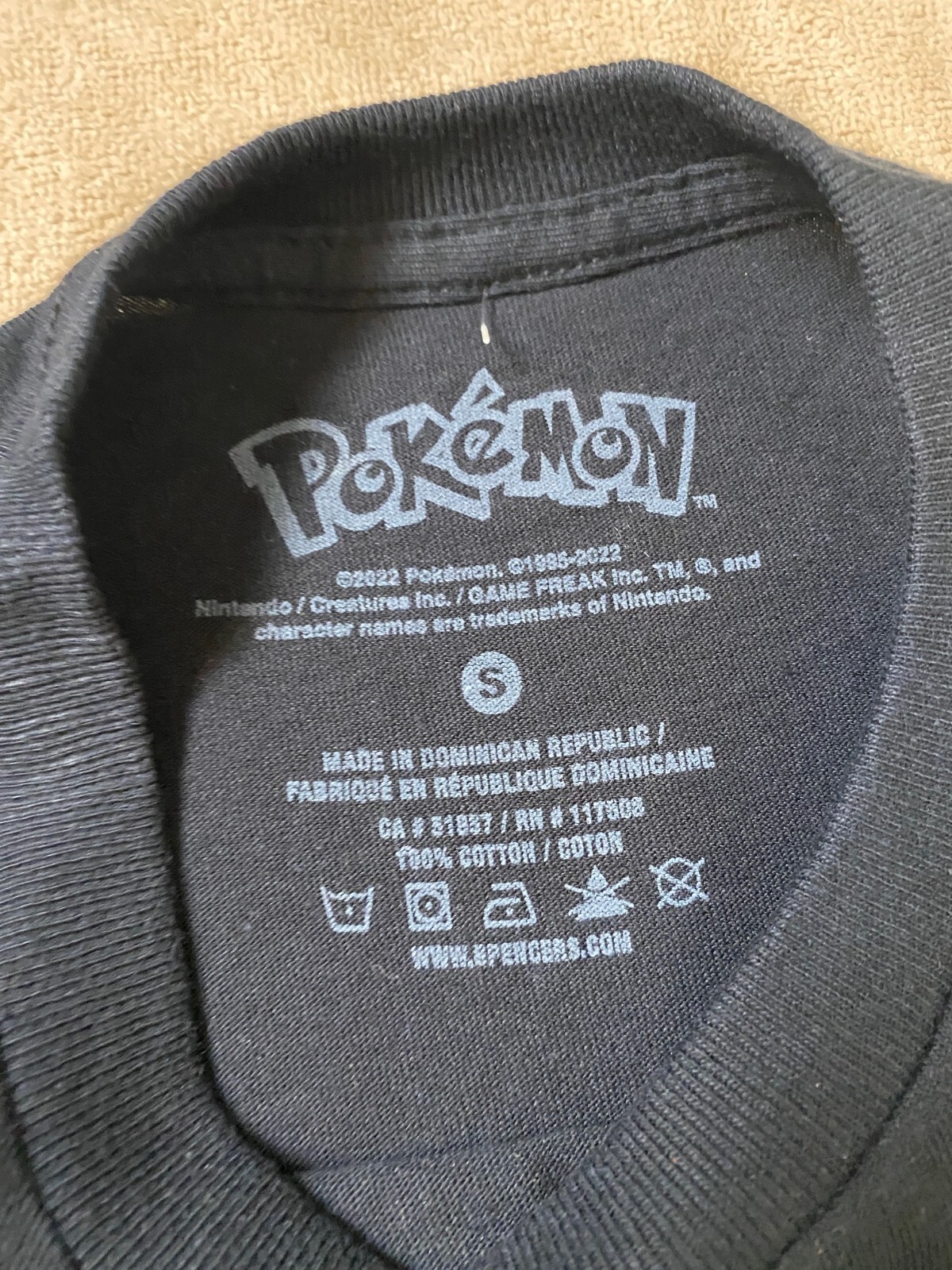 NWT-Pokemon Pikachu Gamer Nintendo Black Graphic Tee SZ S