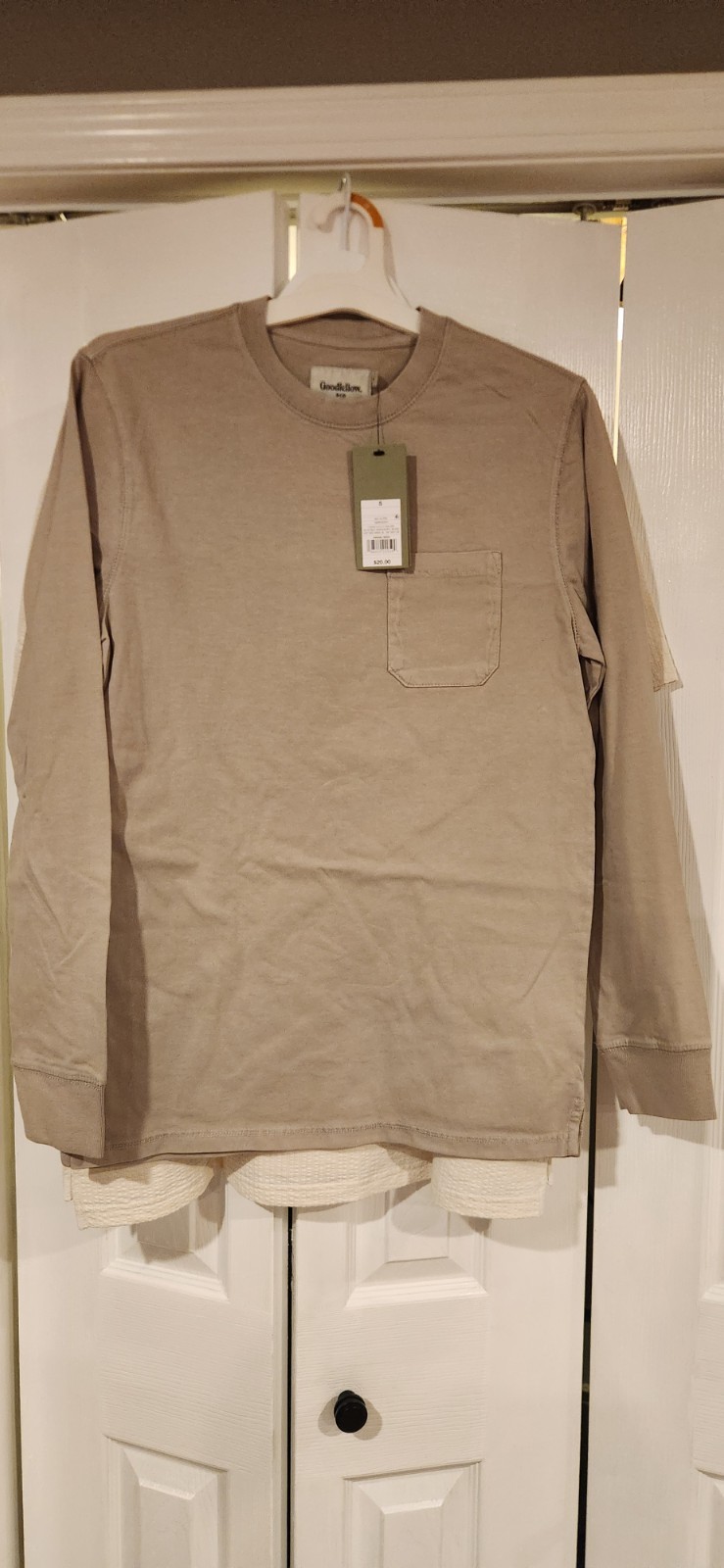 Mens Goodfellow Co Long Sleeve T-Shirt, Men’s Small, NWT
