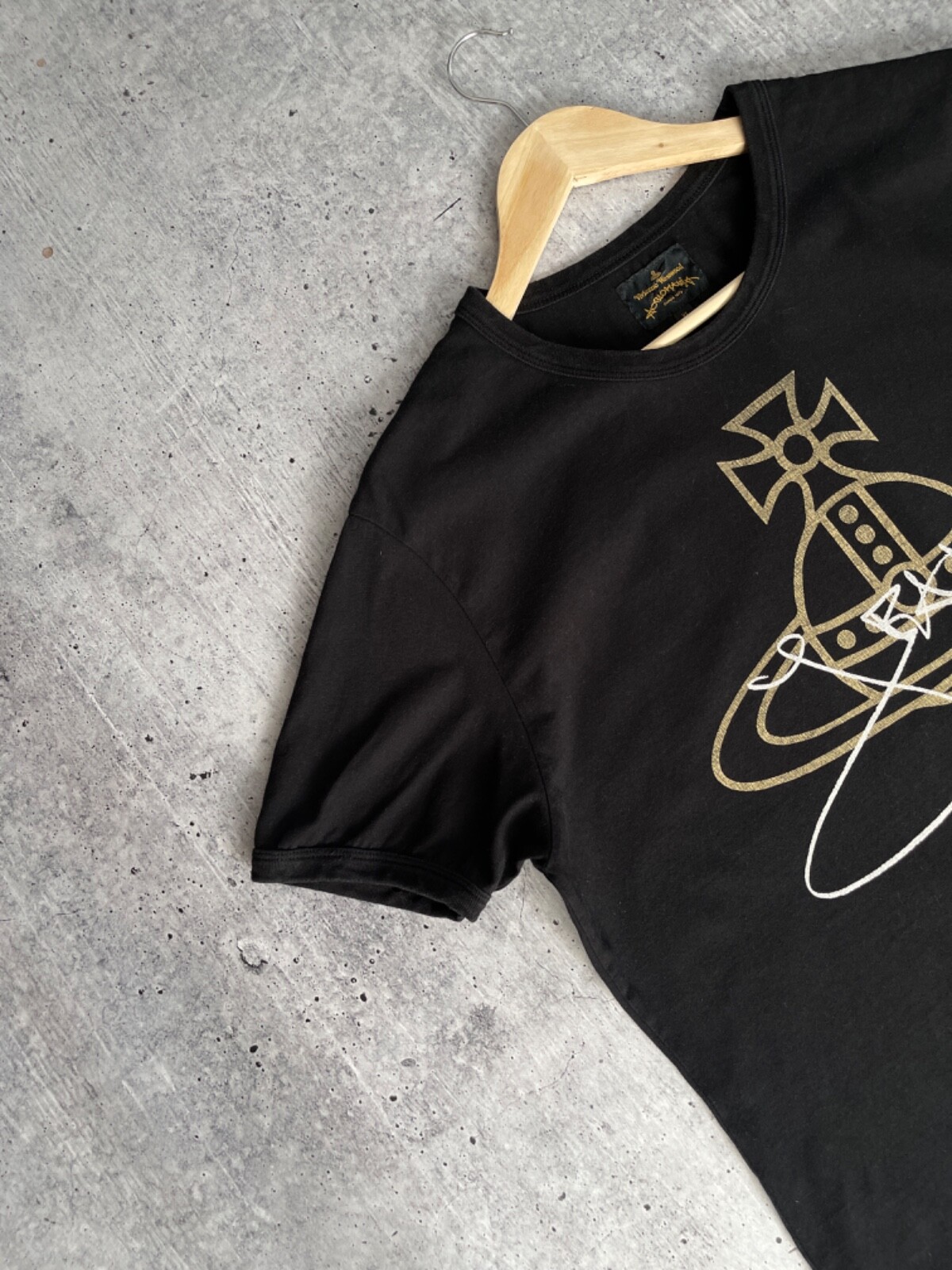 Vintage Luxury T-Shirt Vivienne Westwood Anglomania Big Logo Size XL