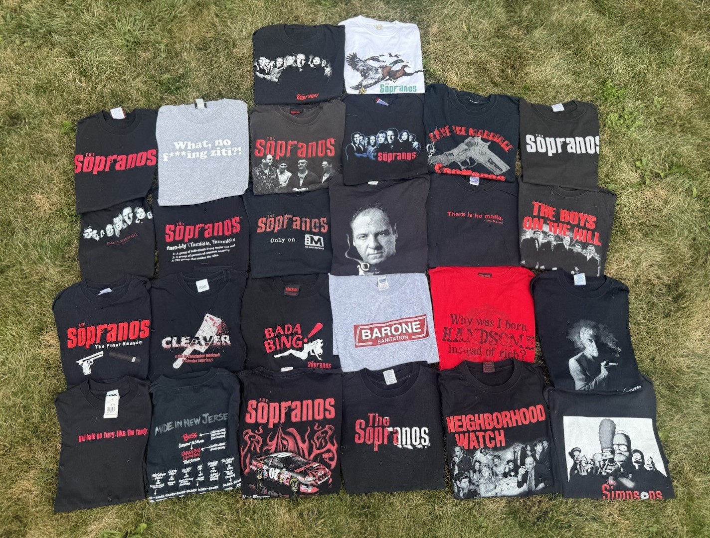 Original HBO Sopranos Shirt Collection Lot of 26 Vintage Tees Rare