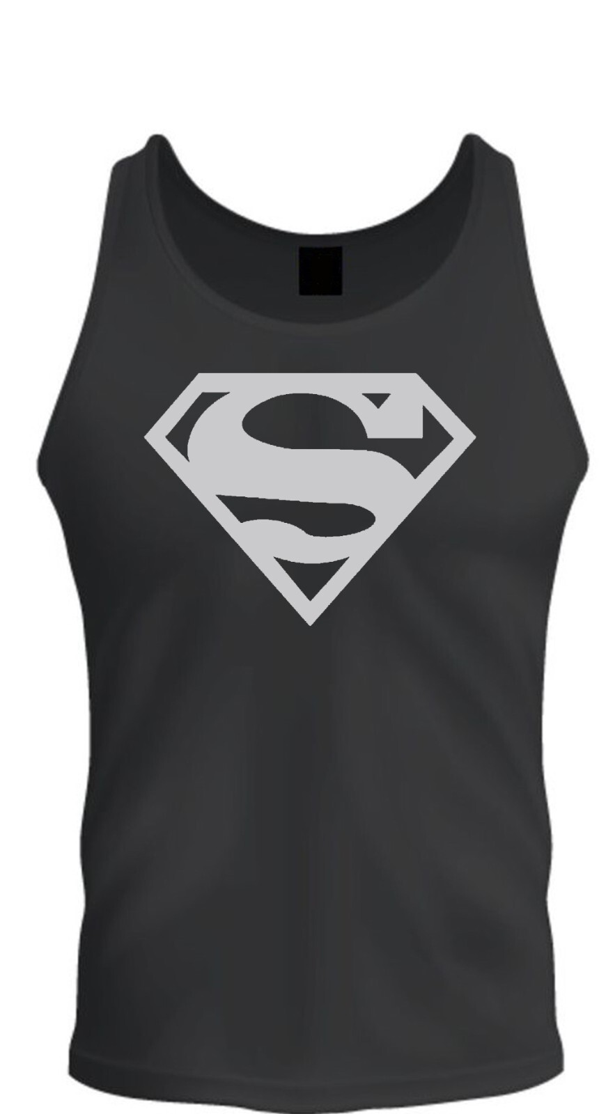 Superman Shirt Unisex T-shirt Tee Black T-Shirt Tee Tank Top