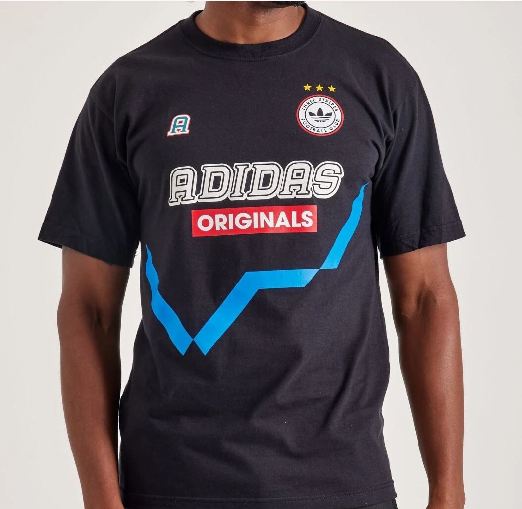 NEW MEN’S ADIDAS ORIGINALS TEFOIL JERSEY LOGO TEE SHIRT ~SIZE LARGE #J1411