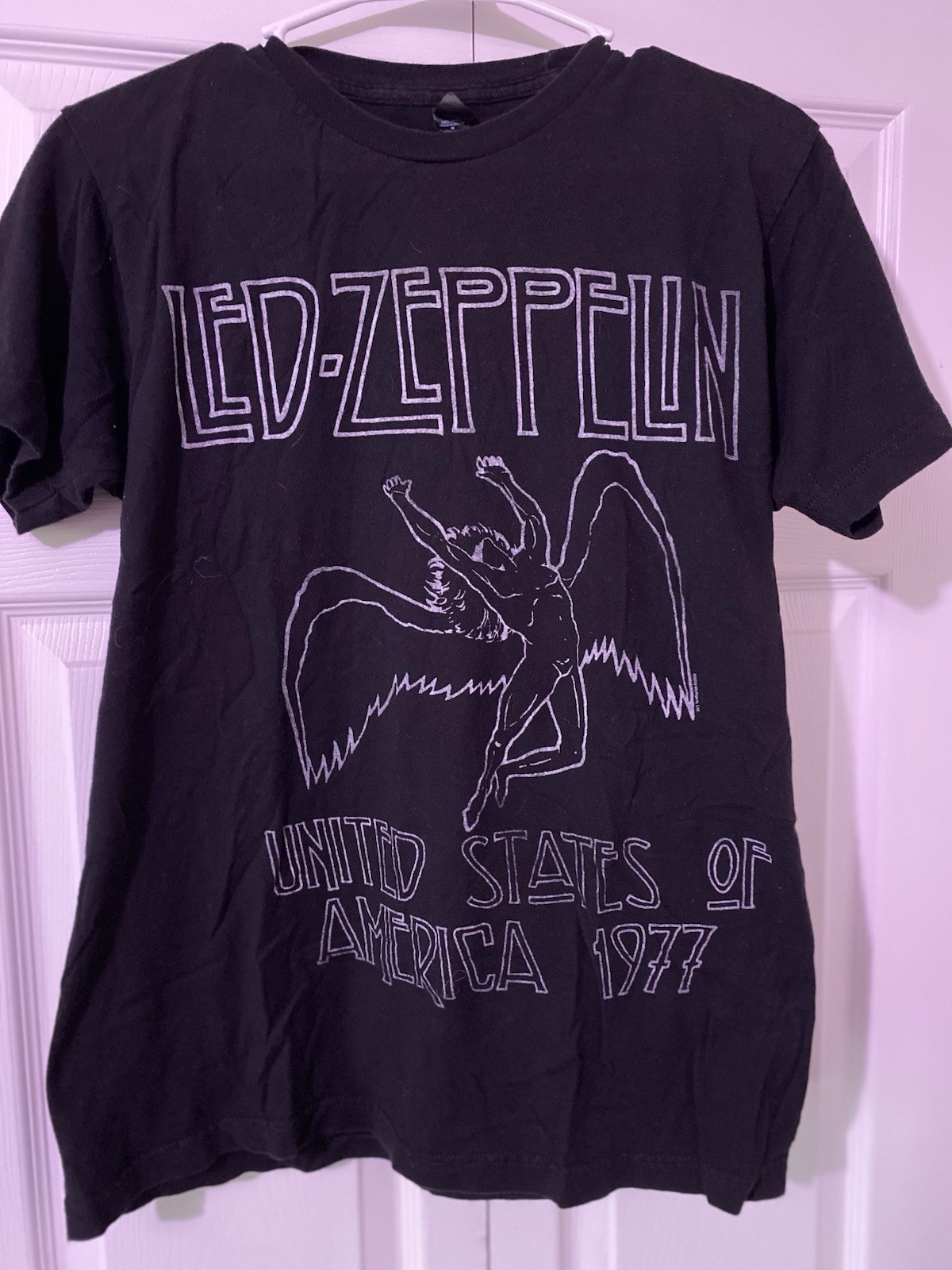 Altex Led Zeppelin Graphic Black Crew Neck Short Sleeve T-Shirt unisex M