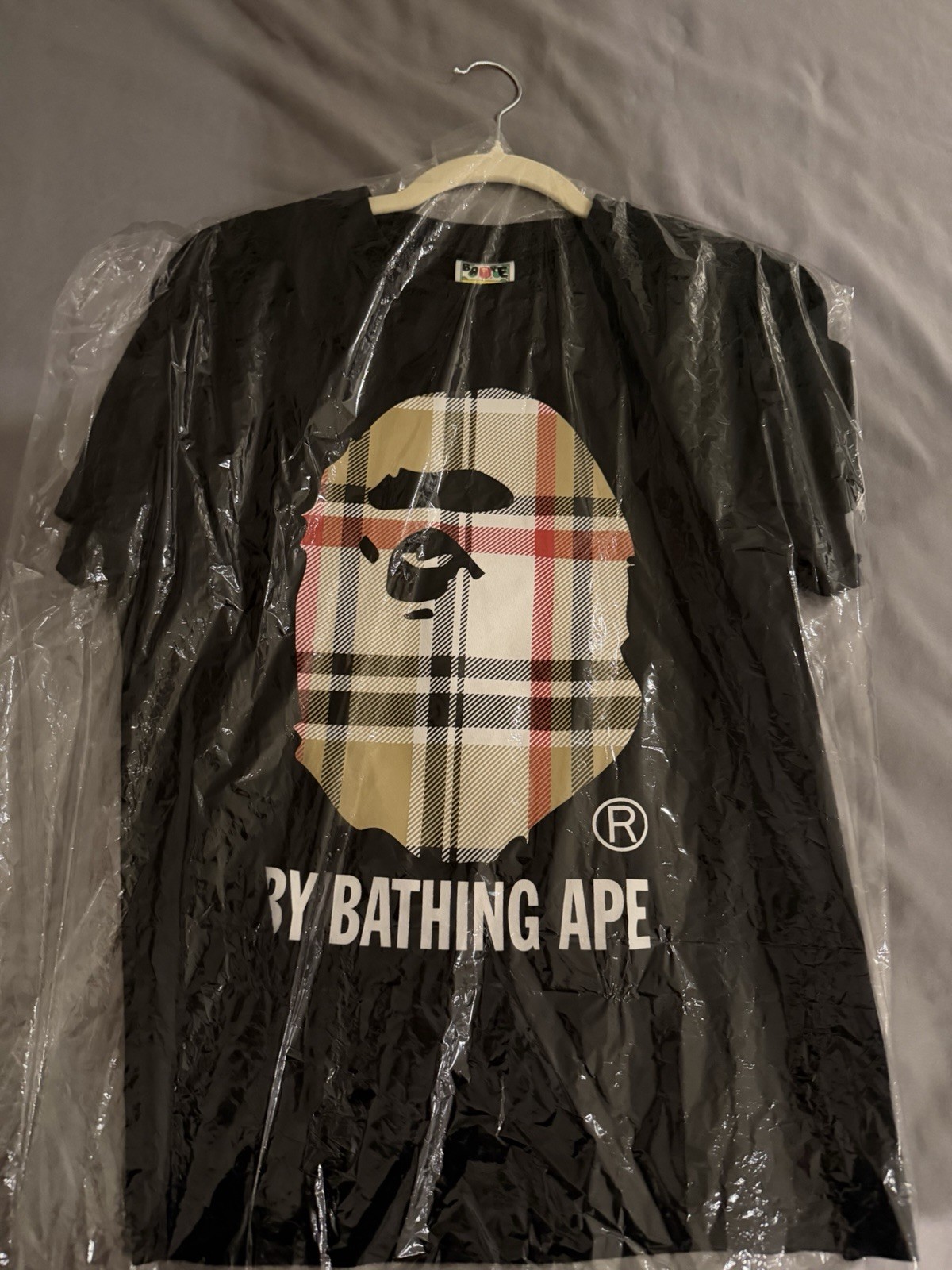 A Bathing Ape BAPE T-Shirt S Men’s Black Logo Graphic Cotton Crew Neck