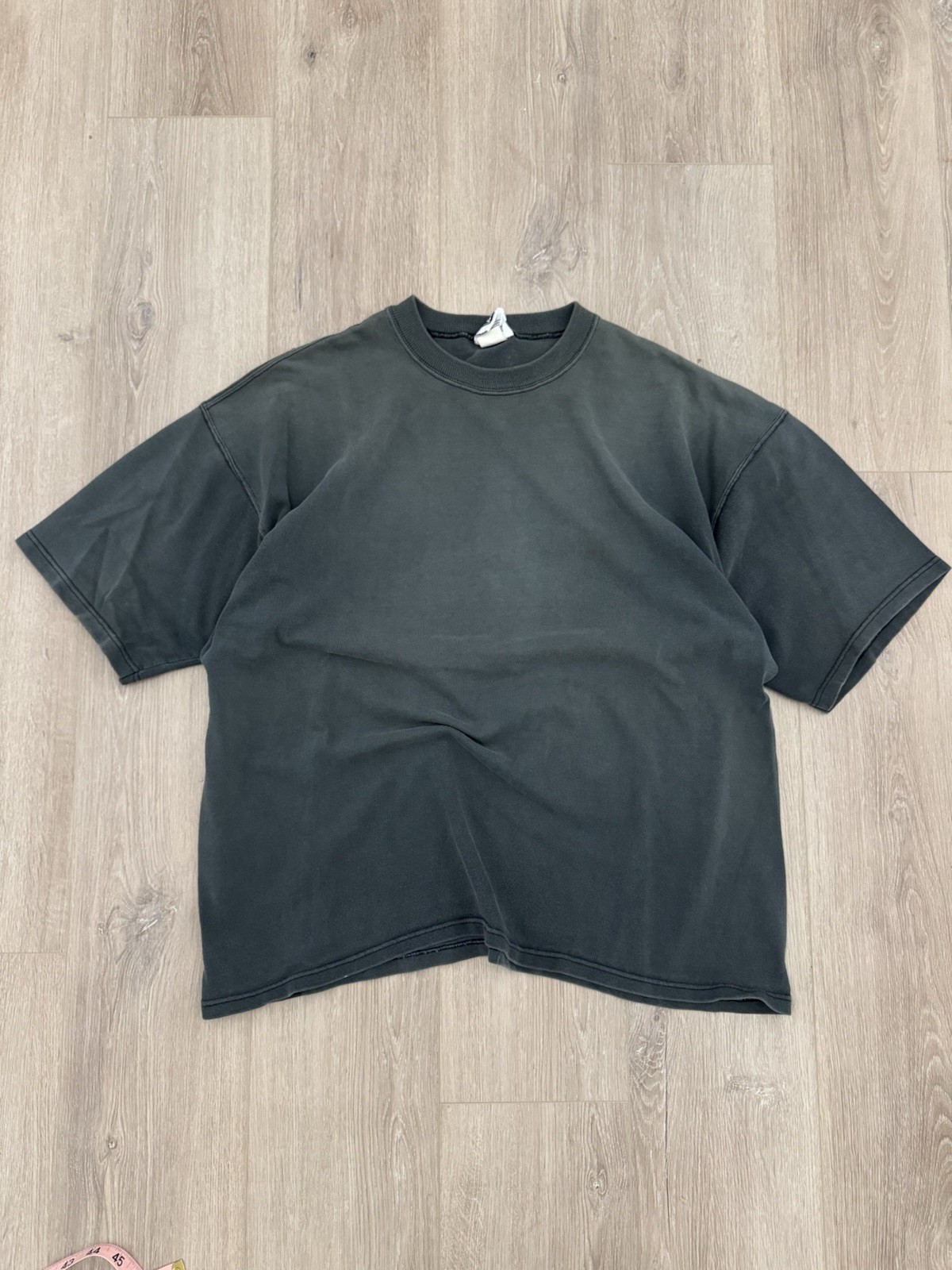vintage 90s Sunfaded Lee Heavyweight Blank Black Oversized Tee XL USA Essential