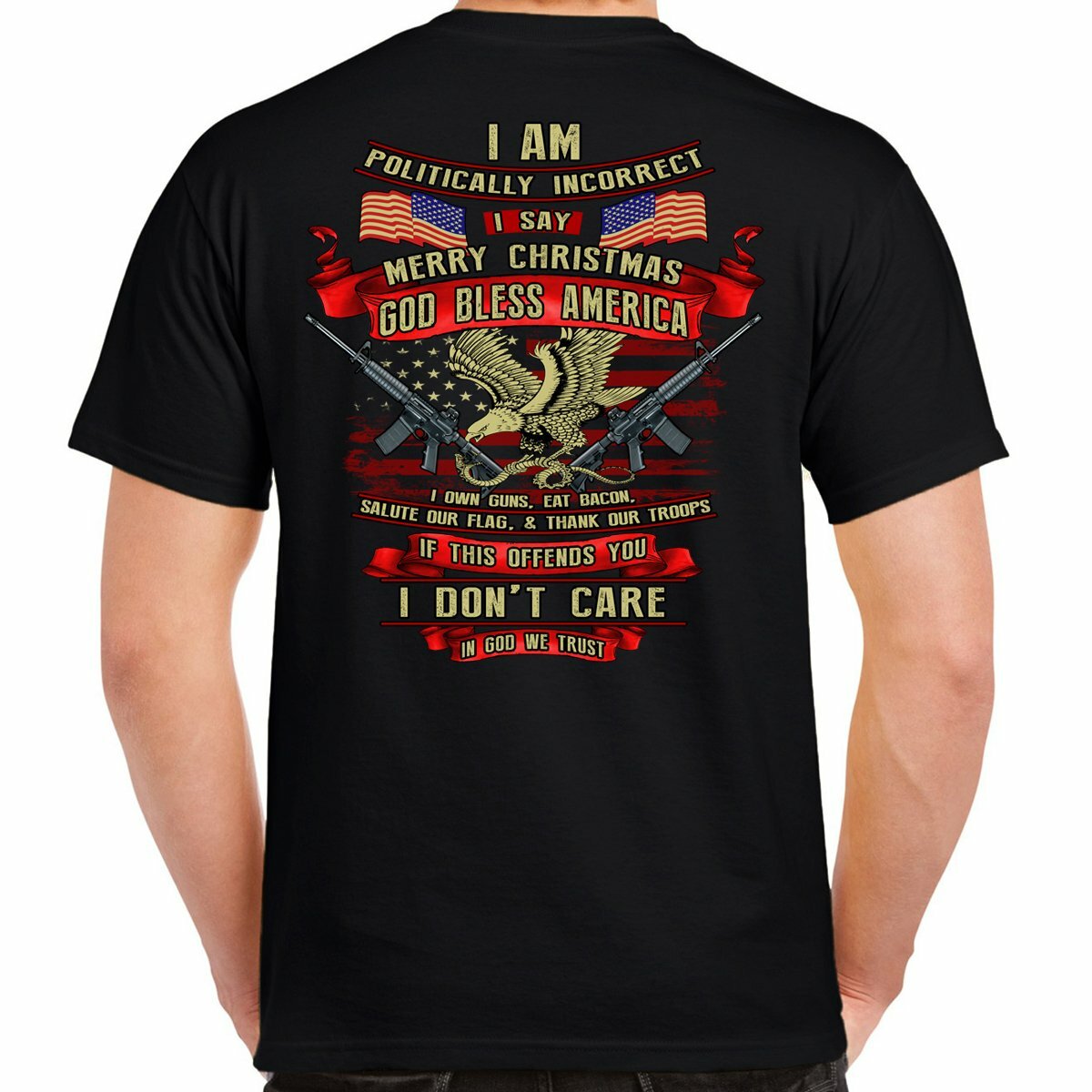 Politically Incorrect USA Patriotic 2nd Amendment T-Shirt