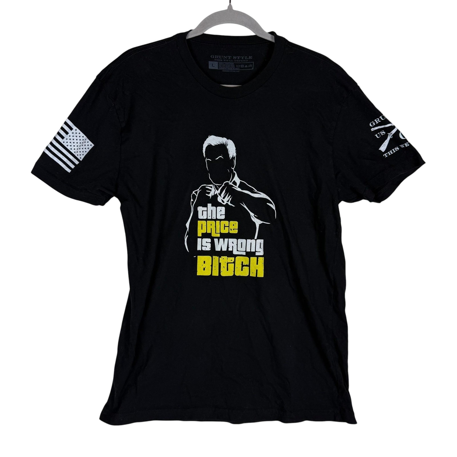 Grunt Style Shirt Mens Large Black The Price Is Wrong Bitch Funny Graphic Tee