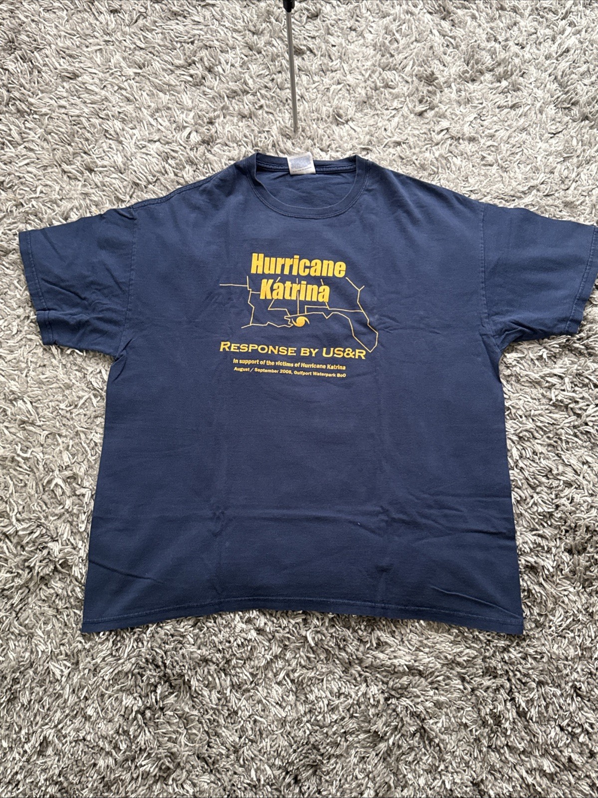 Vintage 2005 Hurricane Katrina Response Urban Search & Rescue T-Shirt XL Blue