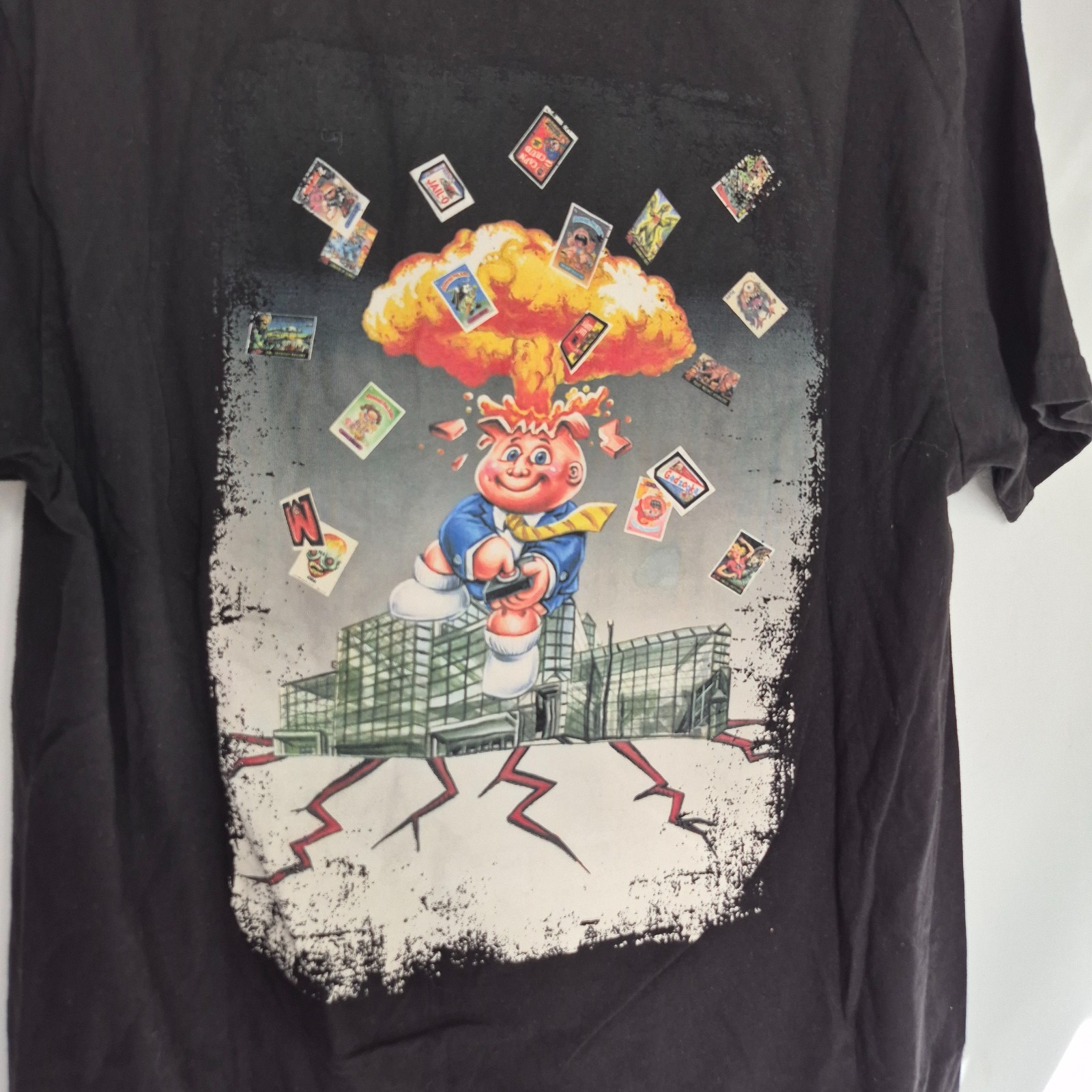 NYCC TOPPS Garbage Pail Kids ADAM BOMB Mitchell & Ness Nostalgia T-Shirt Medium