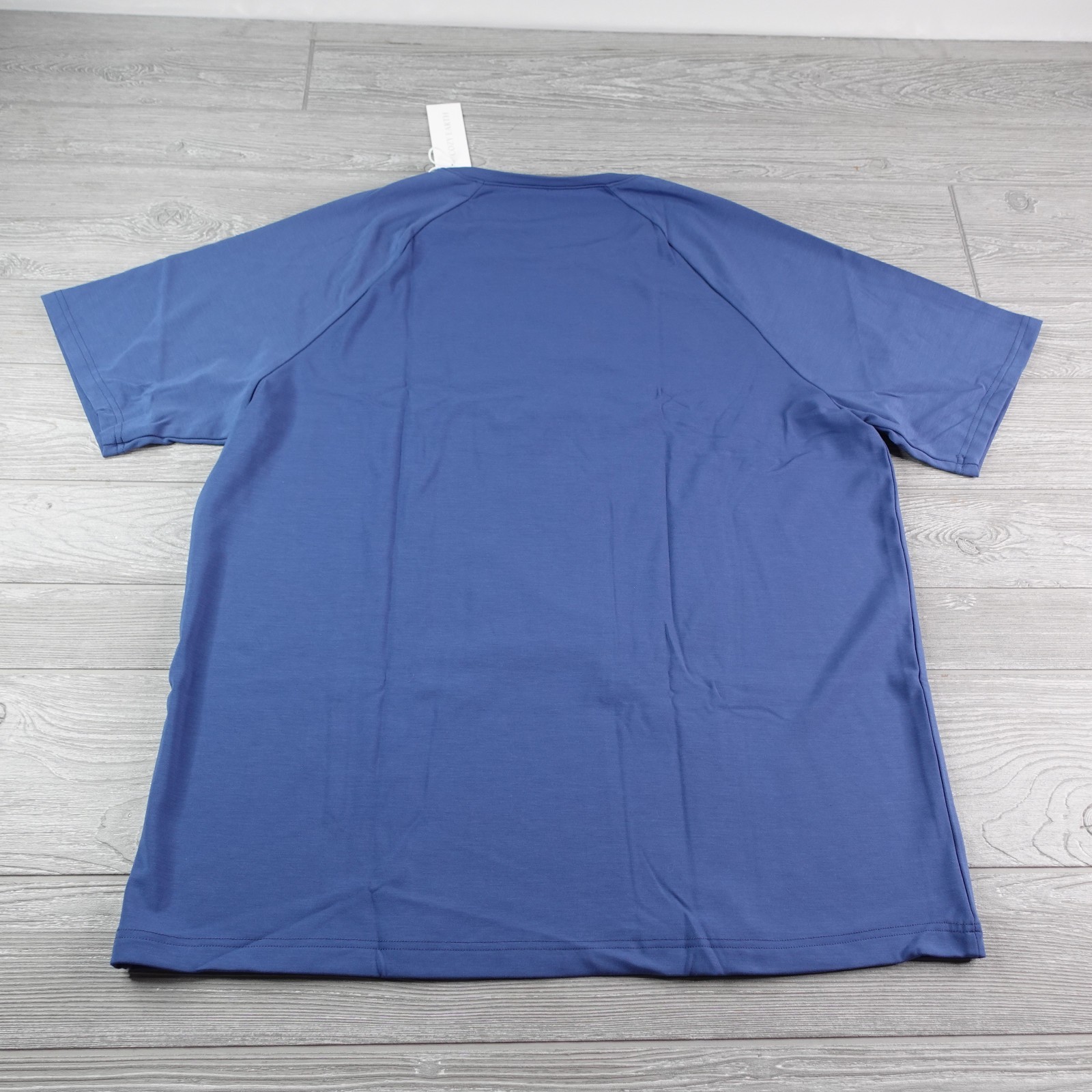 NEW Cozy Earth Ultra Soft Bamboo Raglan Tee Men’s Size 3XL XXXL Cobalt Blue NWT