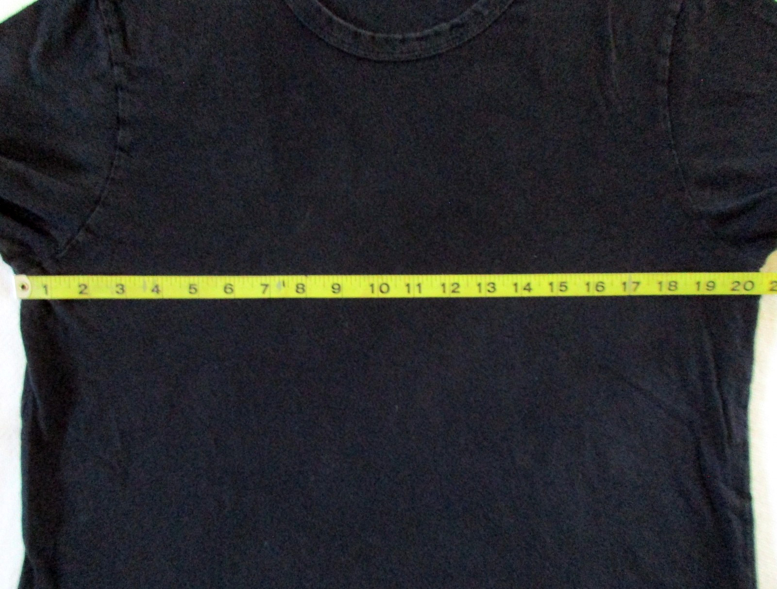 Buck Mason T Shirt Mens M Medium Scoop Neck Curved Hem Preppy Smart Casual Black