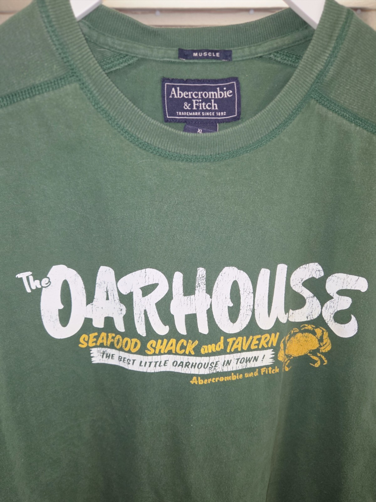 Vintage Y2K Abercrombie & Fitch Banned T-shirt Muscle Men’s Size XLarge RARE