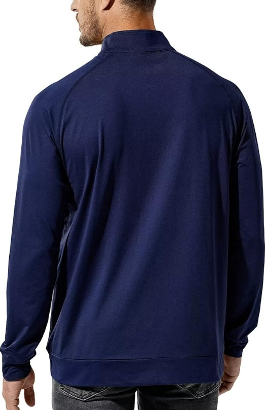 Haimont Men’s 1/4 Zip Golf Shirt Long Sleeve Athletic Pullover Lightweight Fleec