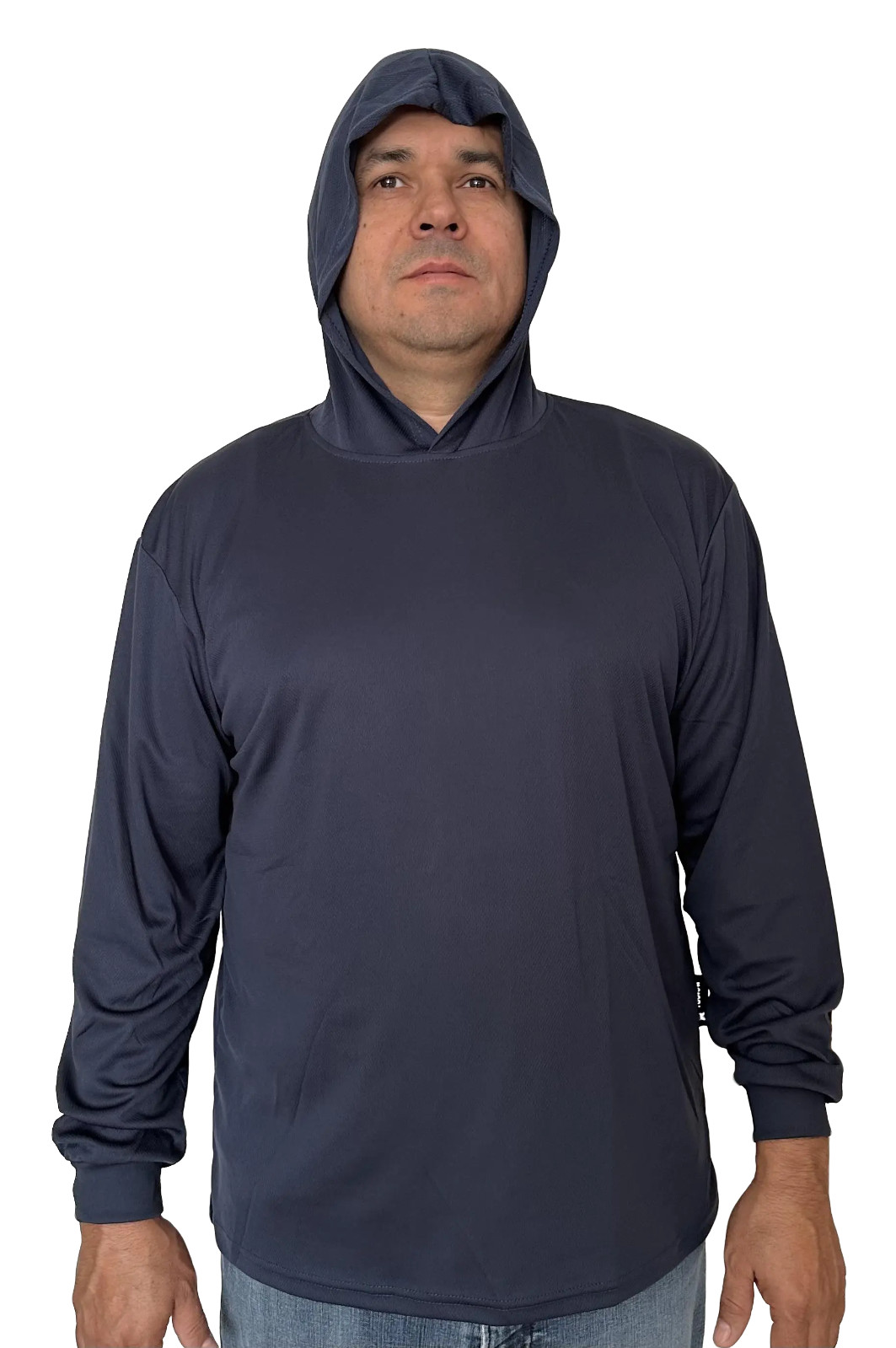 Hoodie Navy High Visibility Shirt / Air Cooling Flow w/ UV Protection