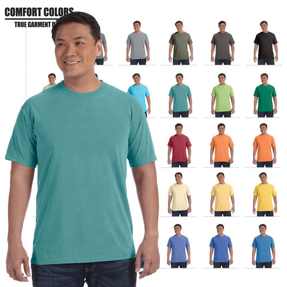 Comfort Colors Men’s Short Sleeves Ringspun Garment Dyed S-3XL T-Shirt M-C1717