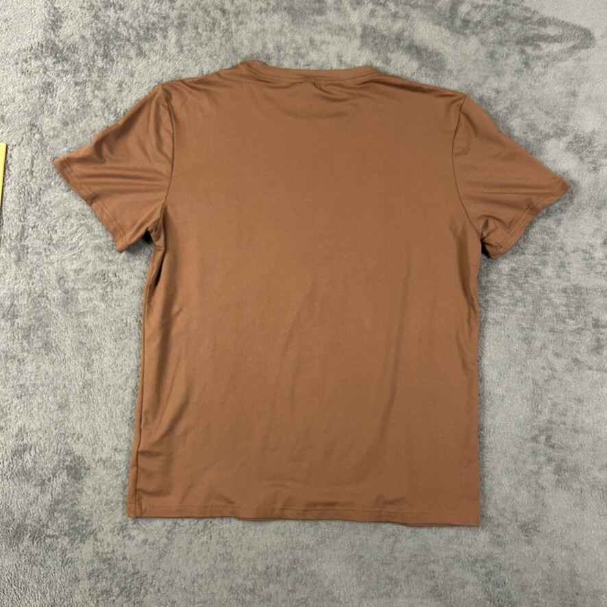 ROMWE Psychedelic Mushroom T-Shirt Men’s Large Brown Trippy Graphic Festival Tee