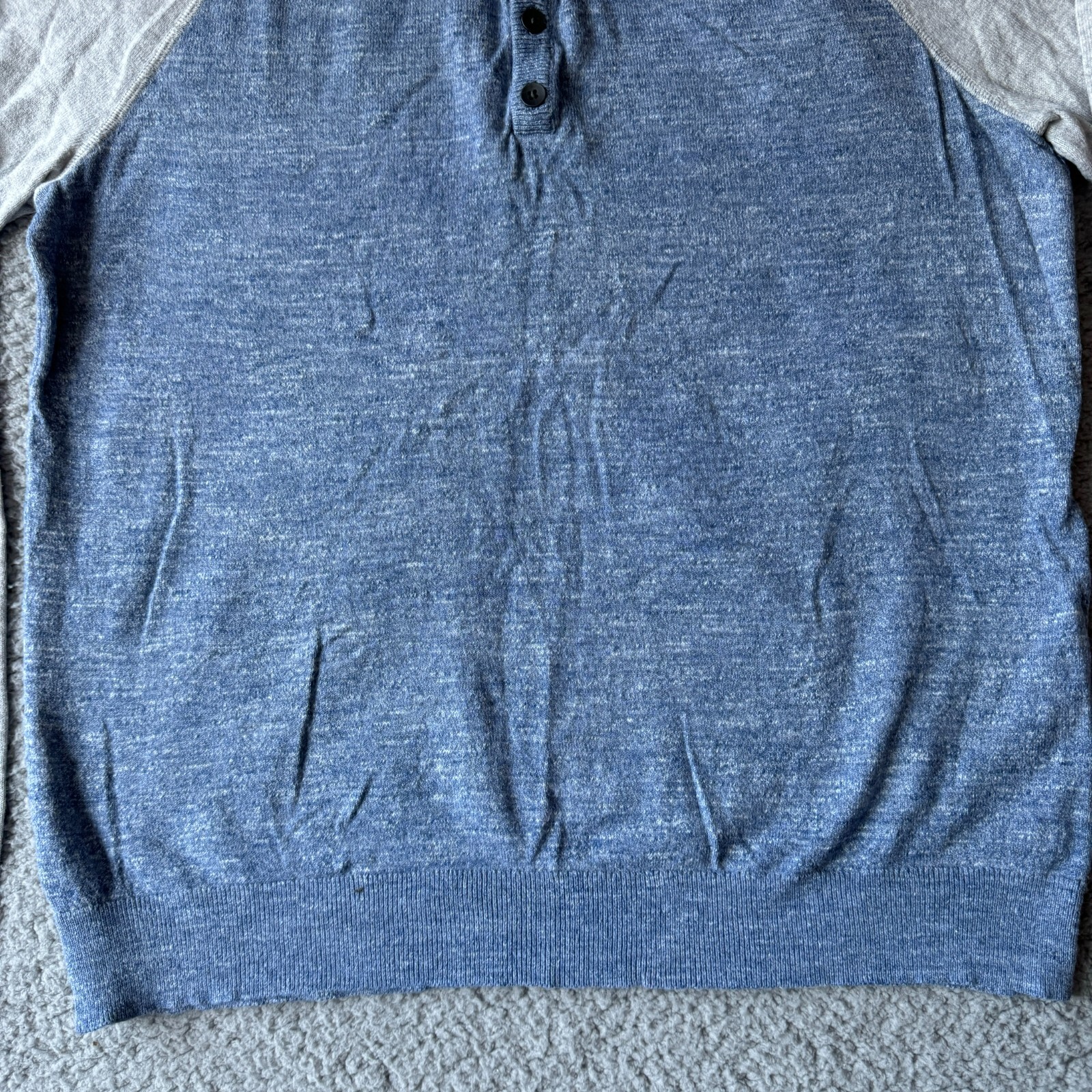 Express T Shirt Mens Medium Gray Casual Outdoor Winter Holiday Long Sleeves