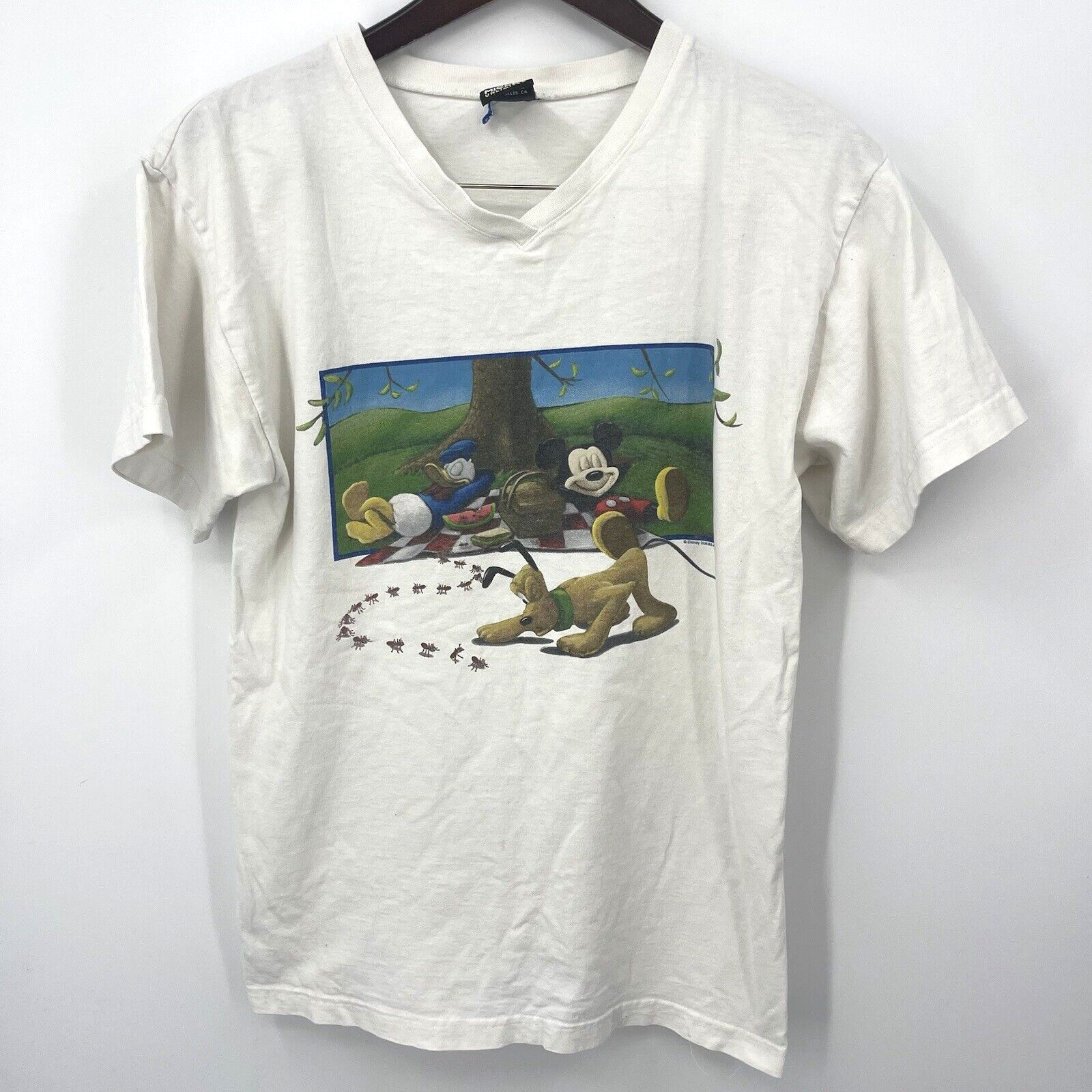 Vintage y2k 90s Mickey Unlimited Shirt Mens Medium Mickey Mouse Donald Duck