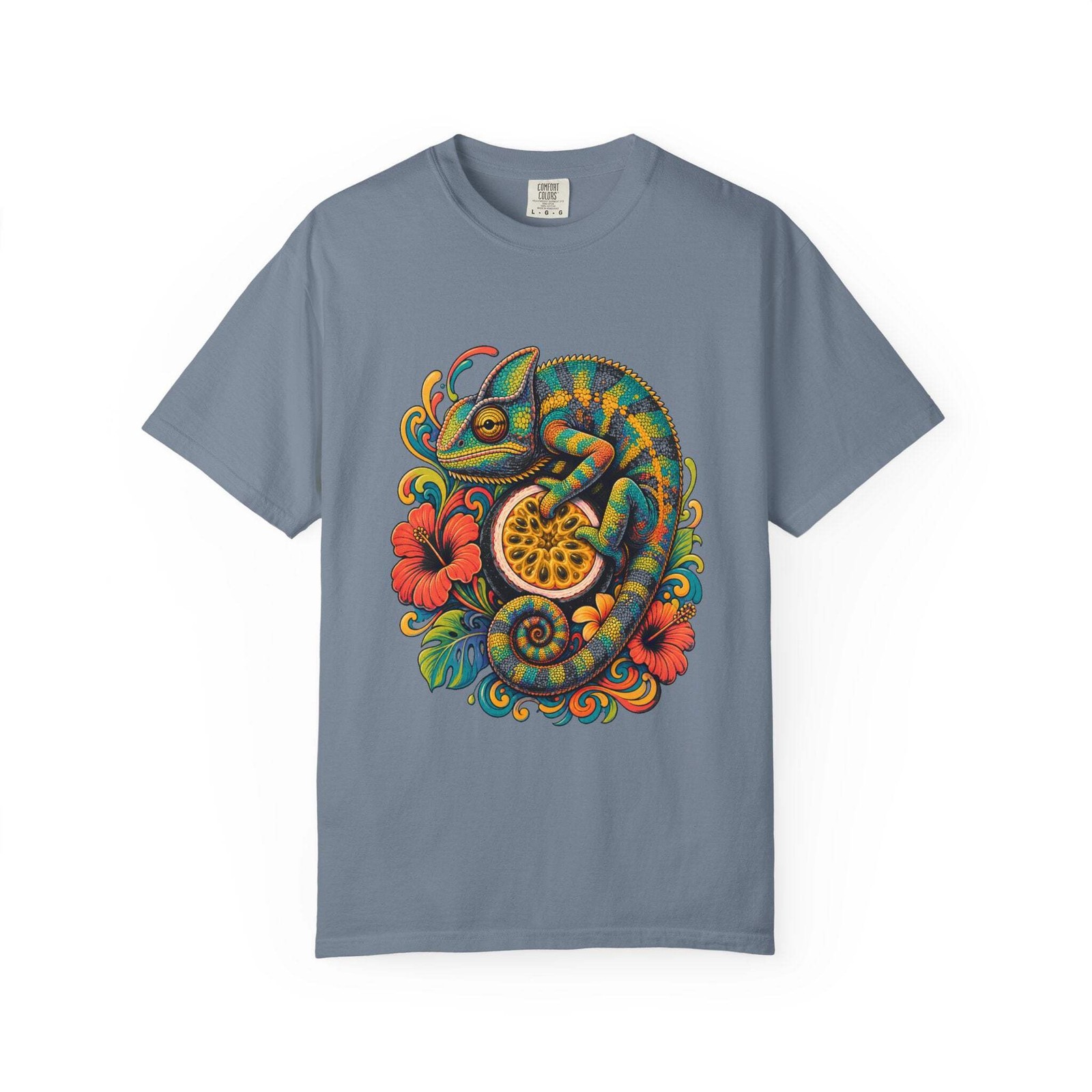 Psychedelic Passionfruit Chameleon Graphic Tee