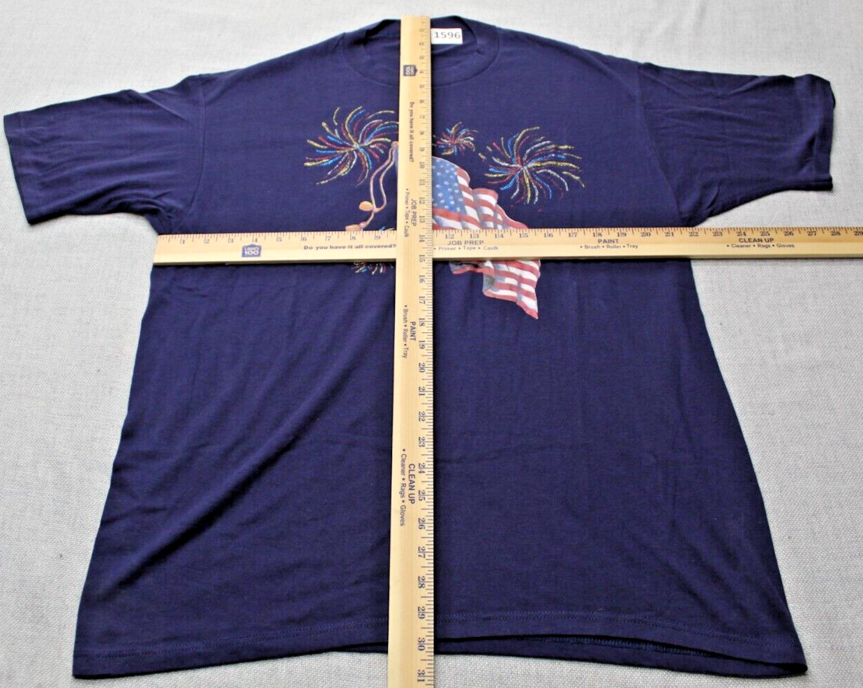 Vintage Jerzees Home Made Single Stitch Flag Fourth Of July T Shirt Men’s XXL