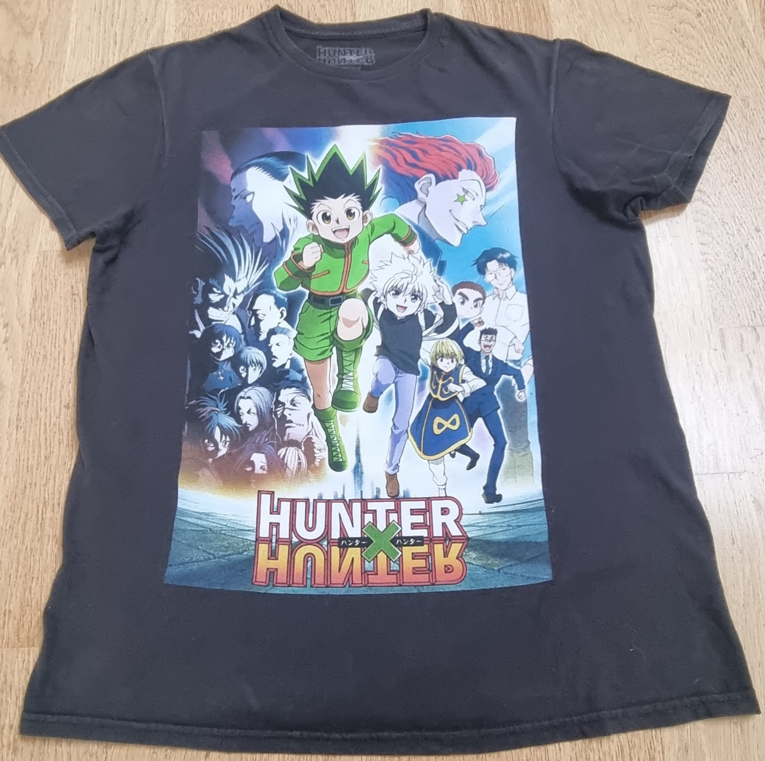 Hunter x Hunter T-Shirt | M Black | Gon Killua Kurapika Leorio Official Anime